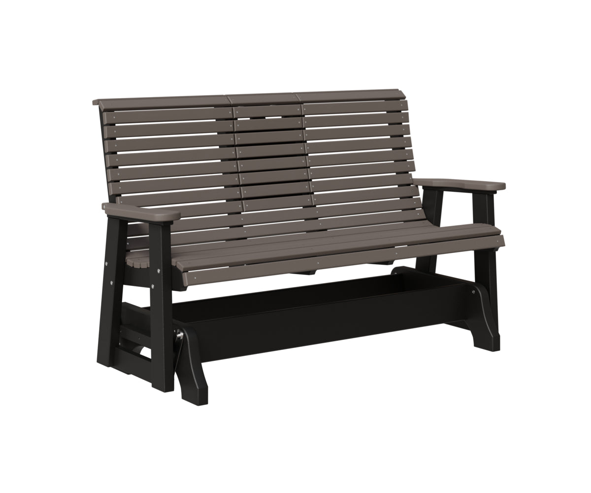 Classic 5' Rollback Loveseat Glider With Flip Down Console