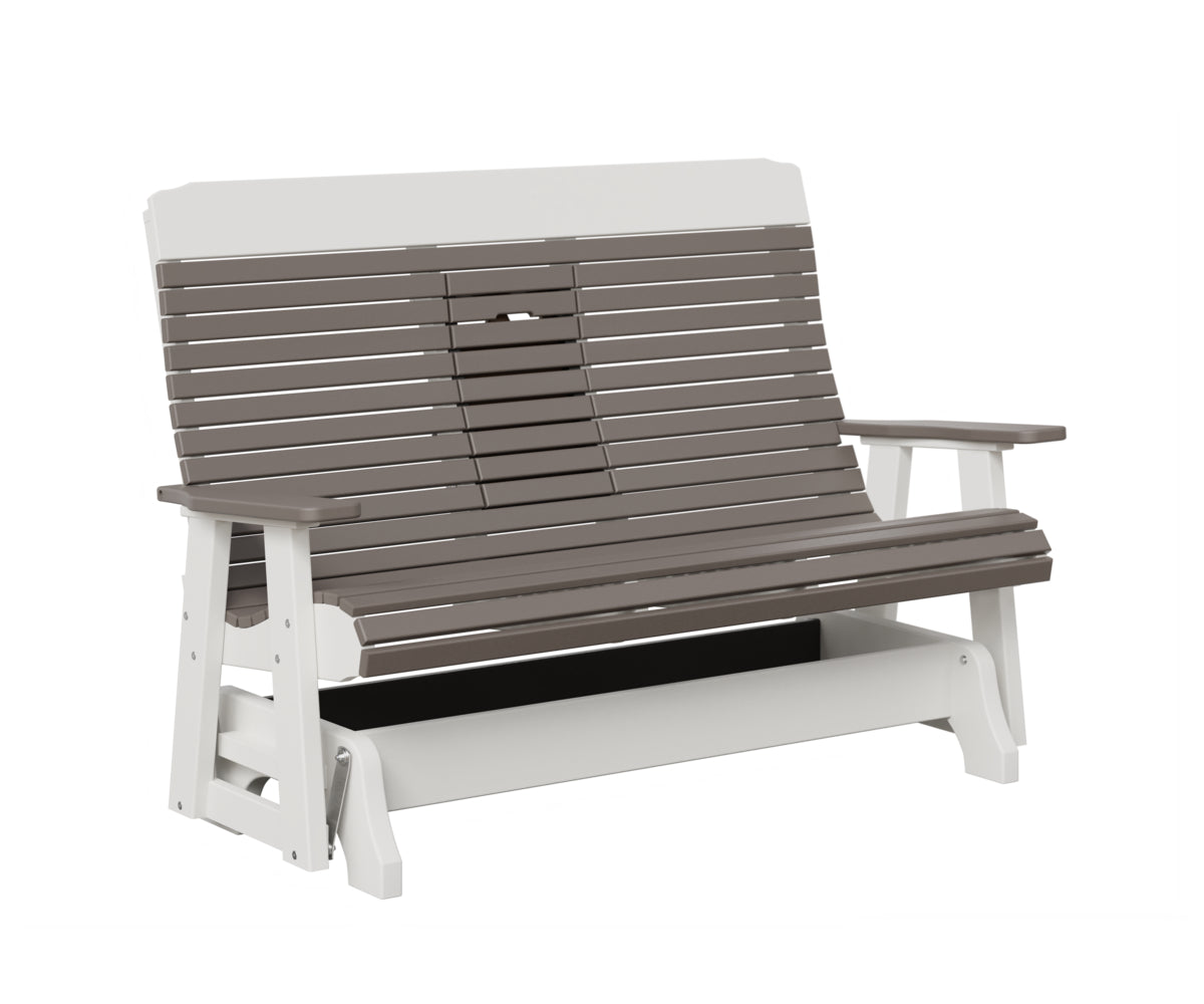 Traditional Loveseat Glider With Flip Down Console