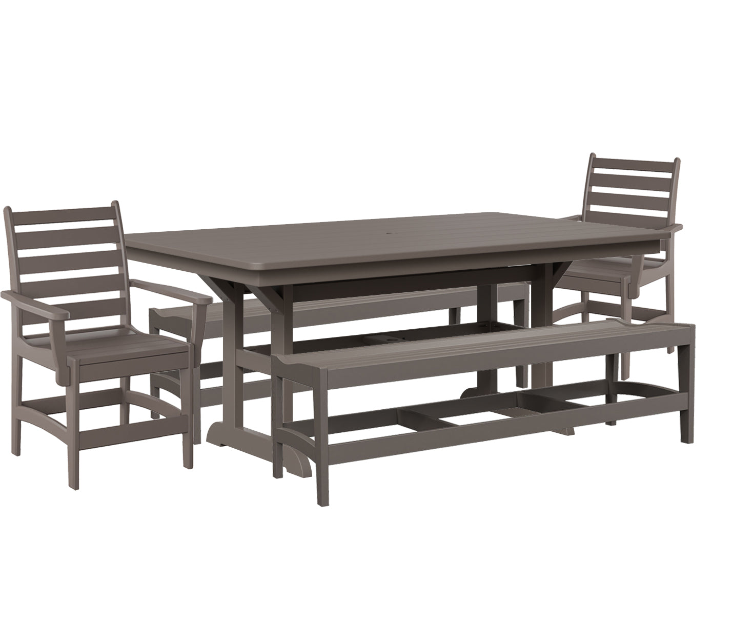Maywood Dining Set With Two Benches - New