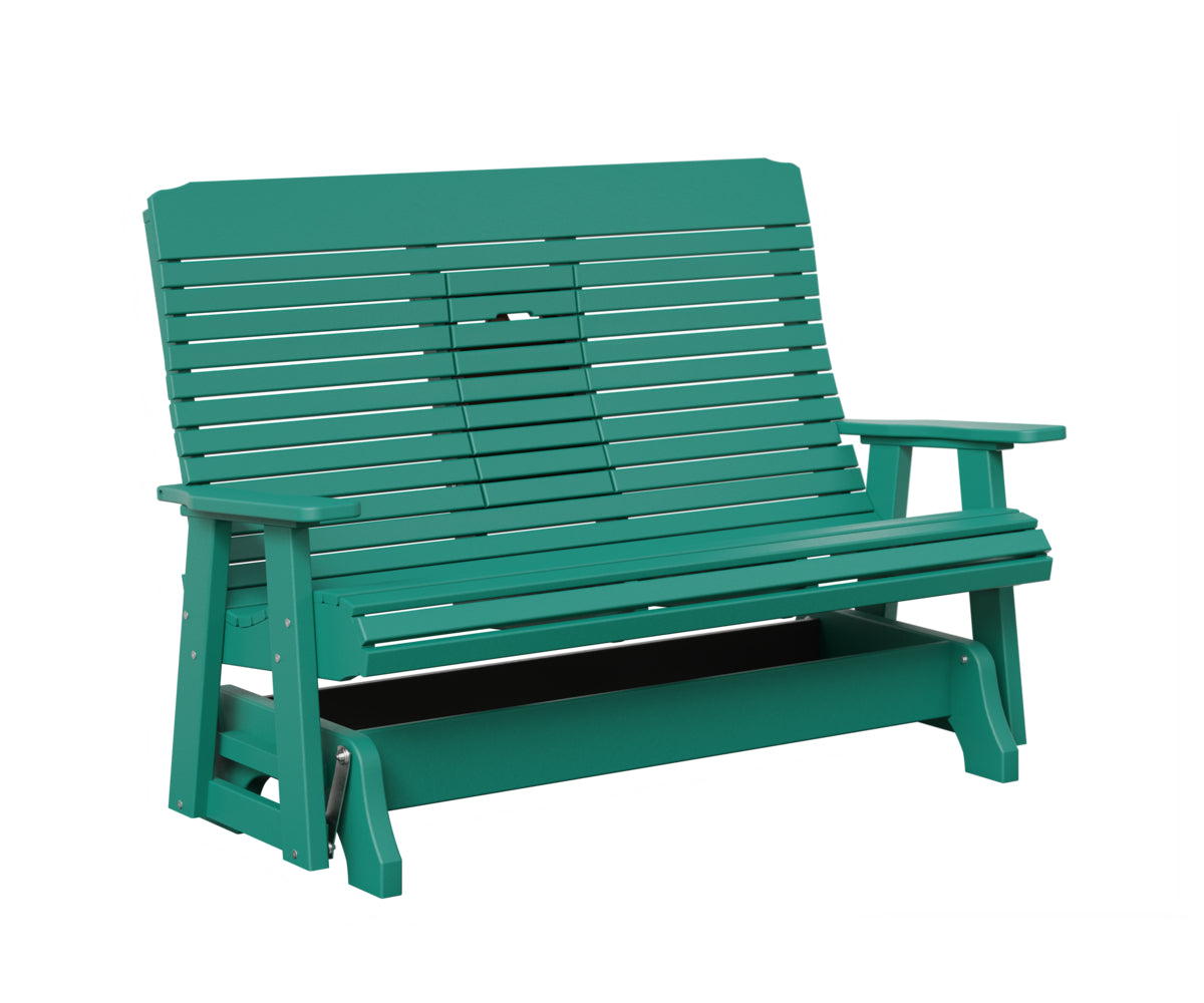 Traditional Loveseat Glider With Flip Down Console