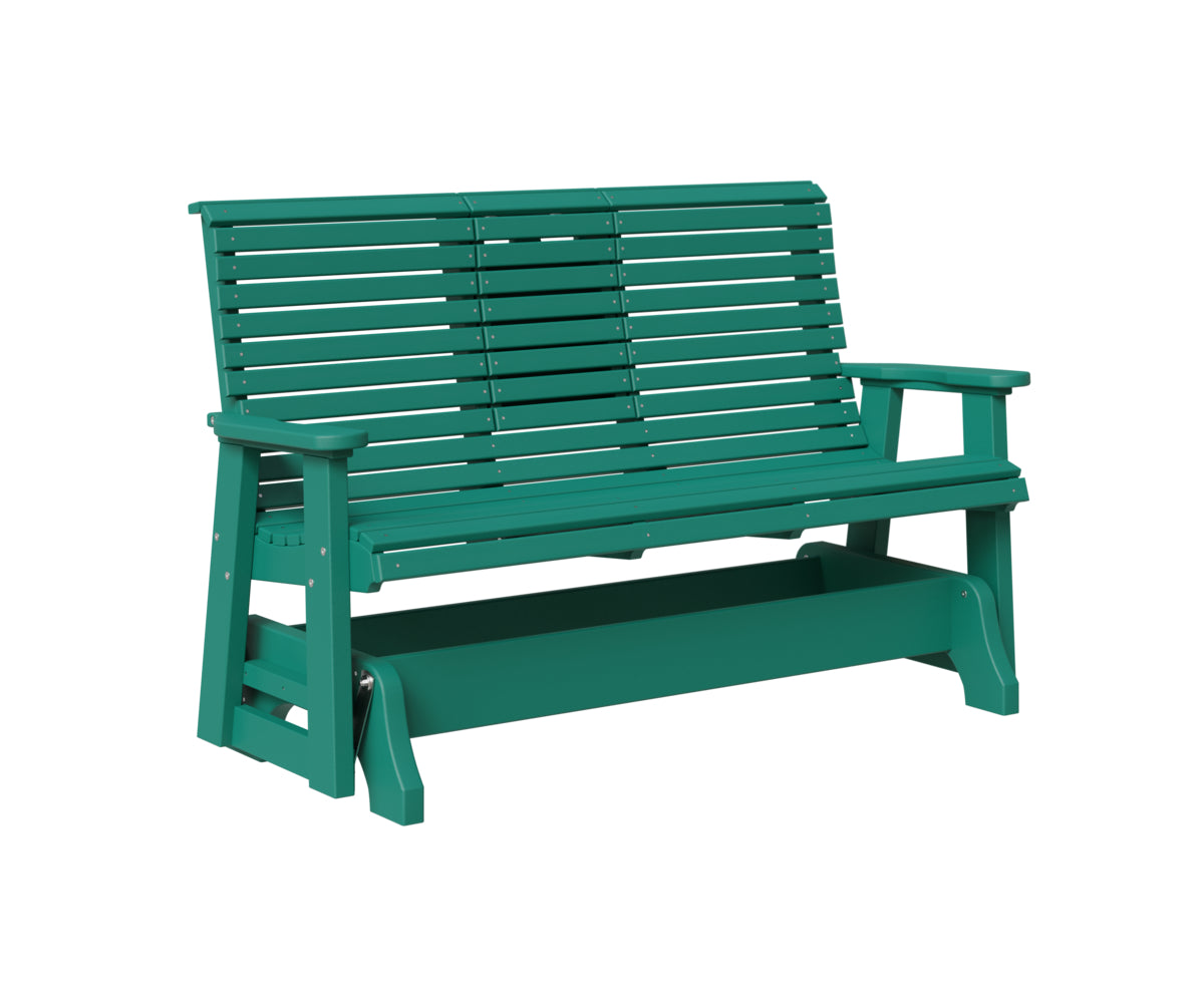 Classic 5' Rollback Loveseat Glider With Flip Down Console