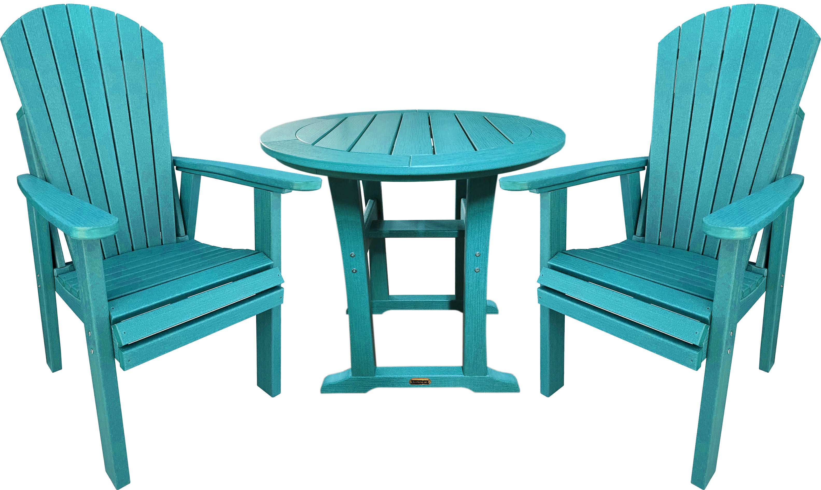 DURAWEATHER POLY® 3-Piece Adirondack Bistro Dining Table Set