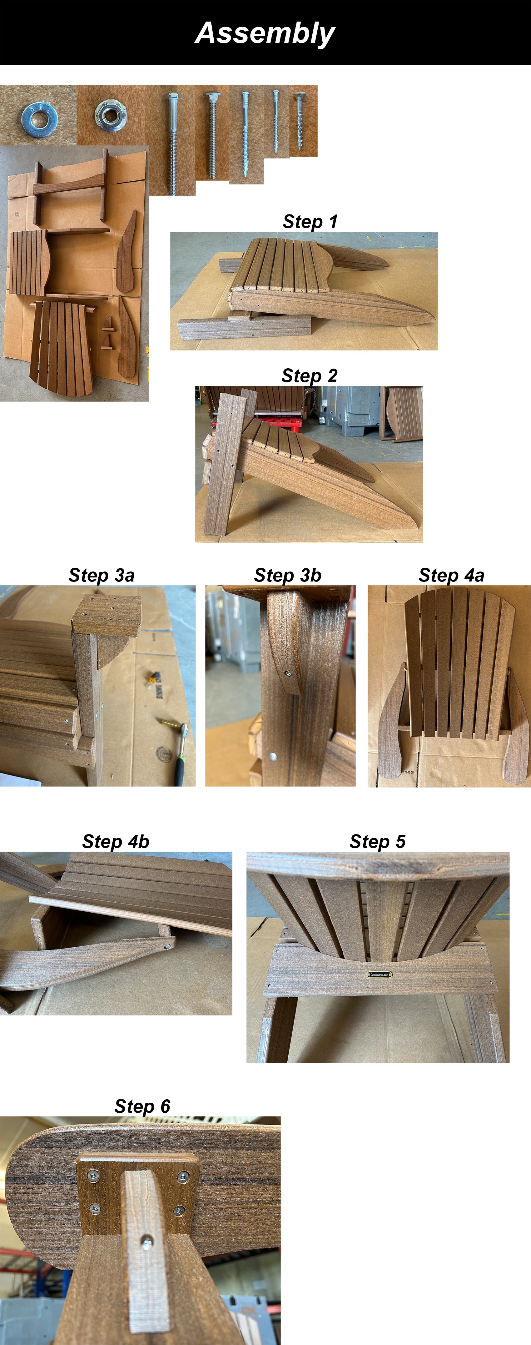 Set of 4 Adirondack Chairs Original King Size