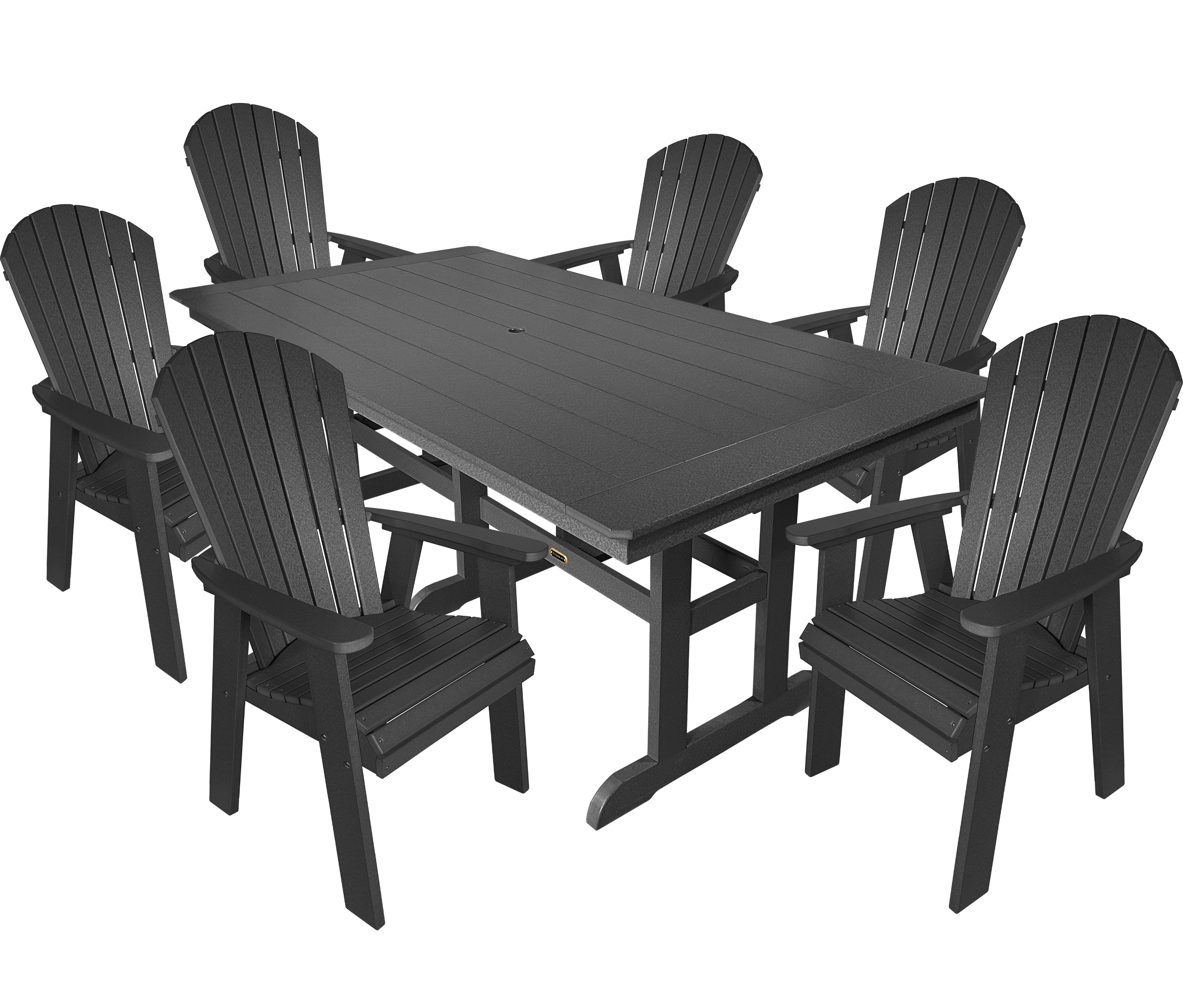 7-Piece Oceanview Adirondack Dining Set - Fully Assembled