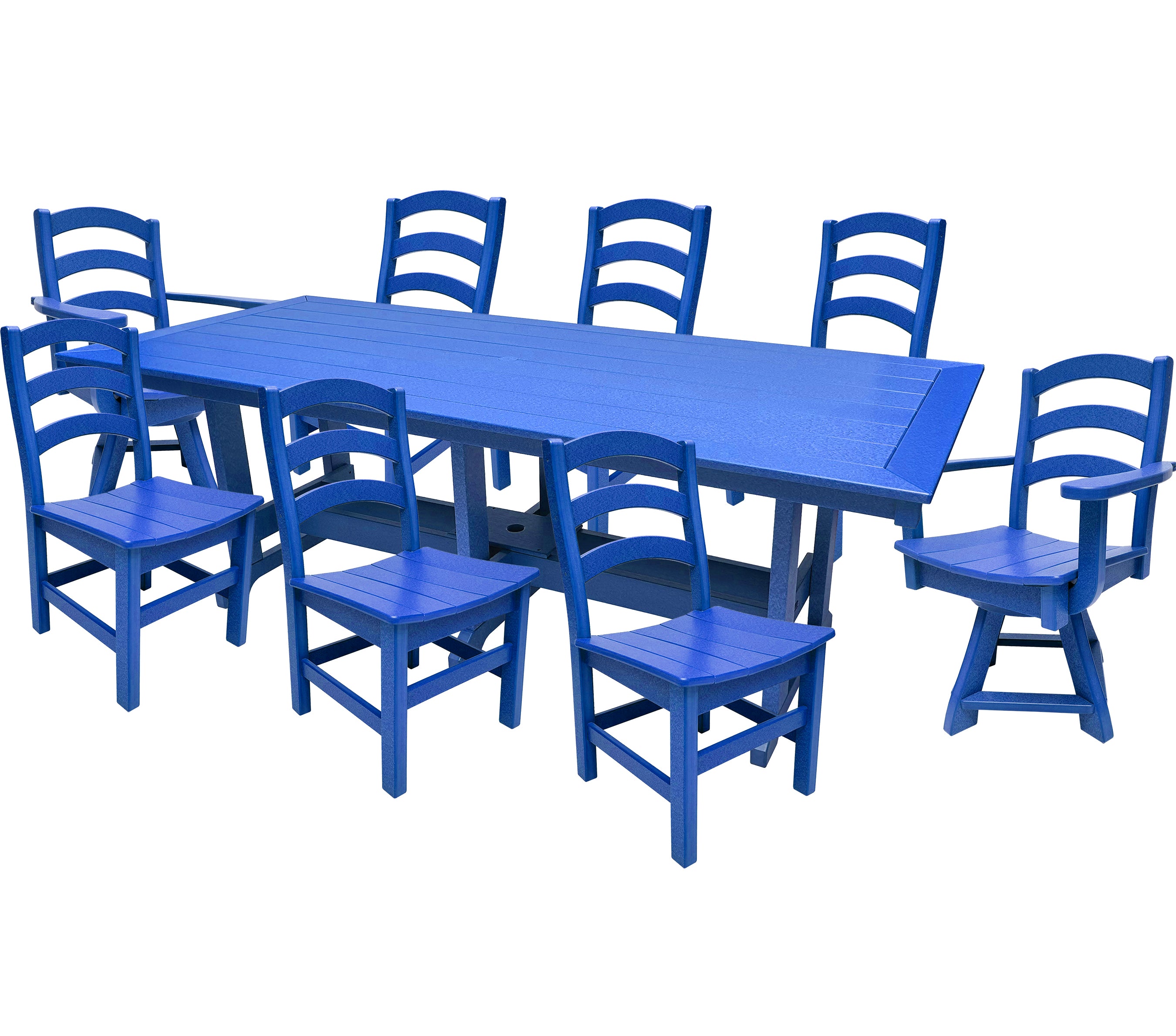 9-Piece Gardenia Dining Set With Two Swivel Chairs