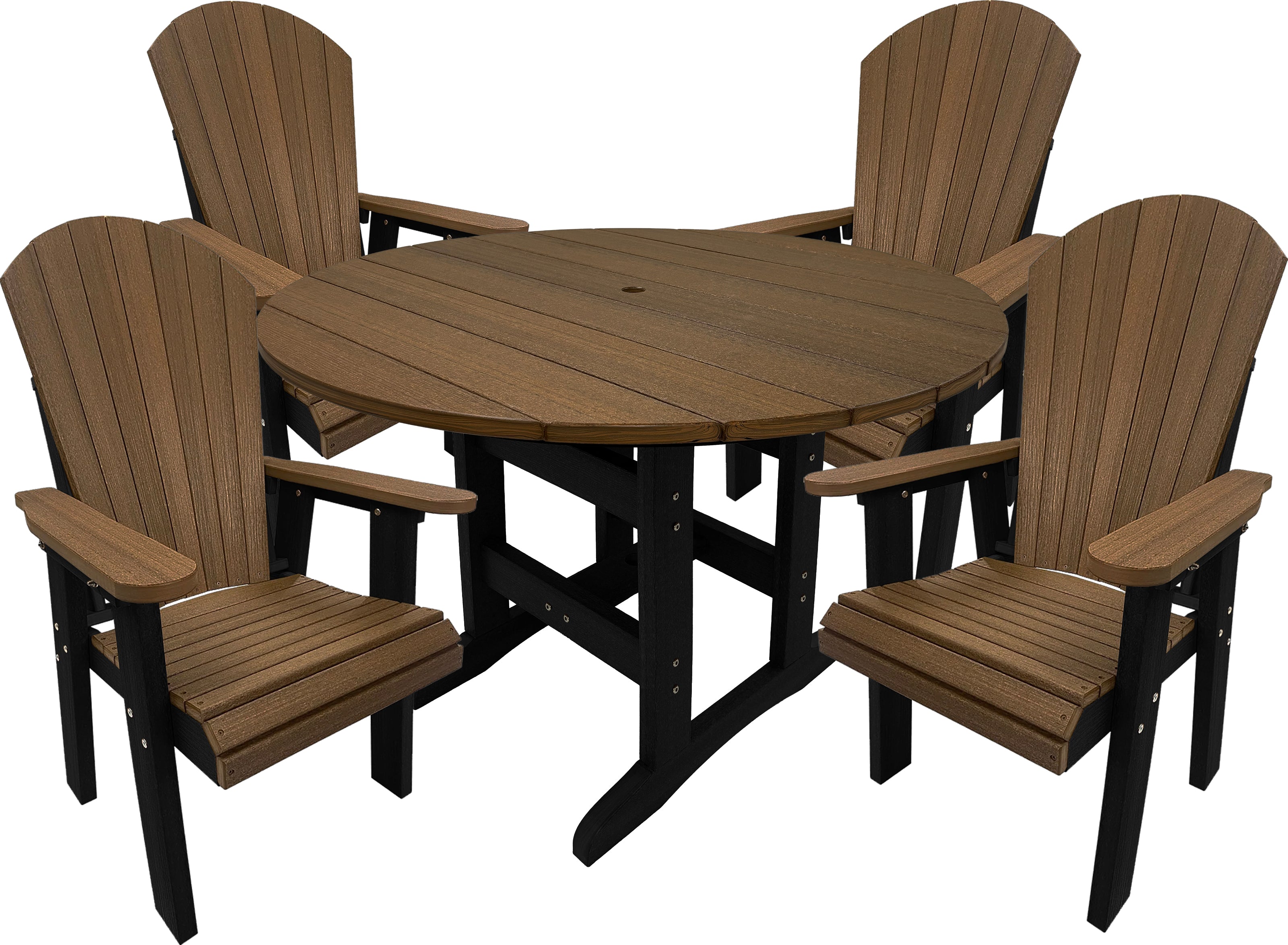 5-Piece Lakeside Adirondack Dining Table Set
