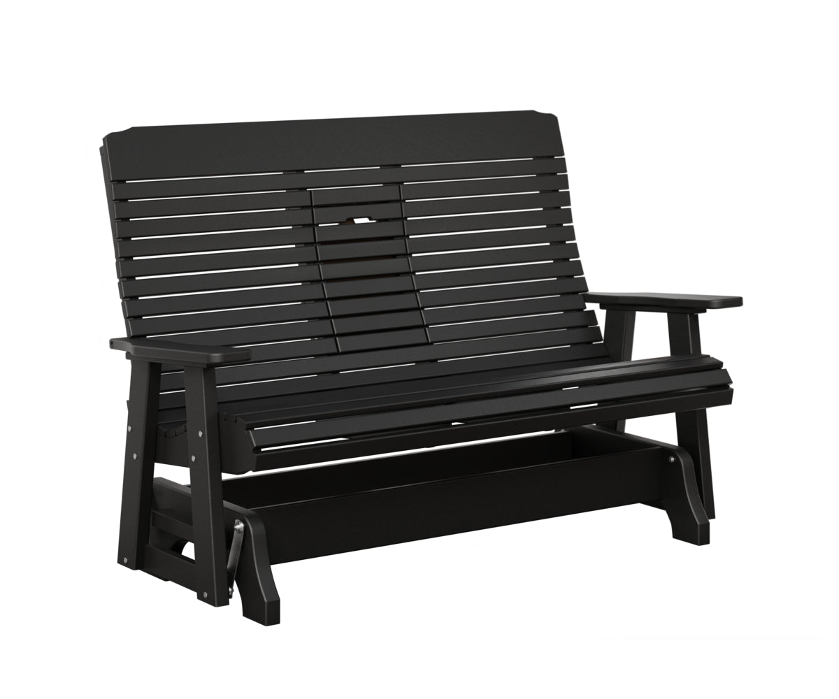 Traditional Loveseat Glider With Flip Down Console