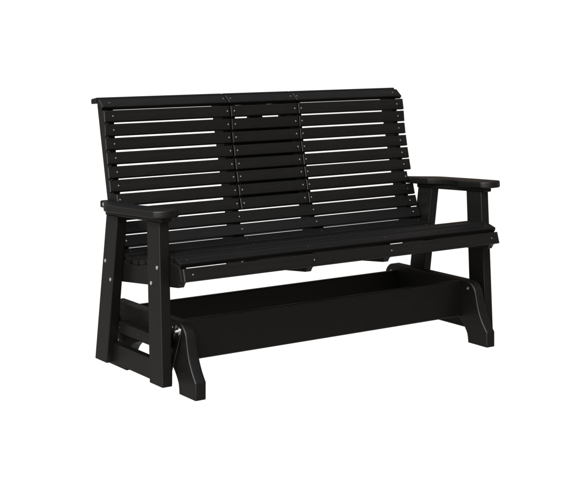Classic 5' Rollback Loveseat Glider With Flip Down Console