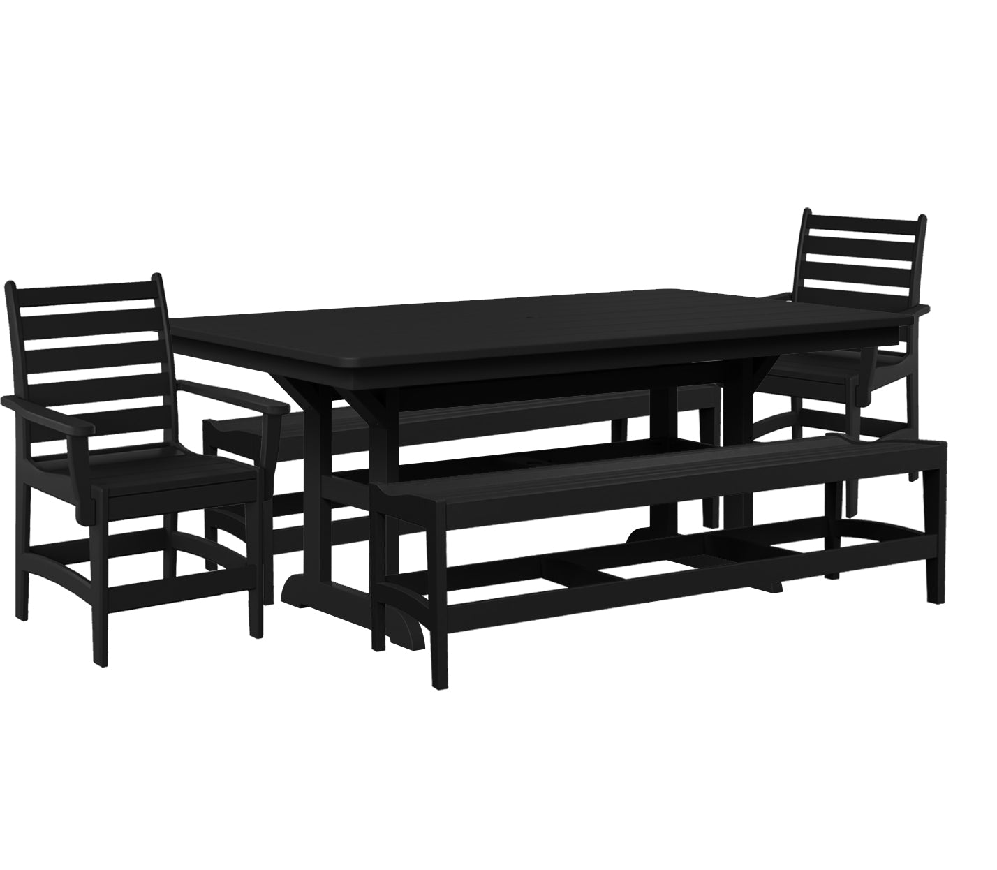 Maywood Dining Set With Two Benches - New