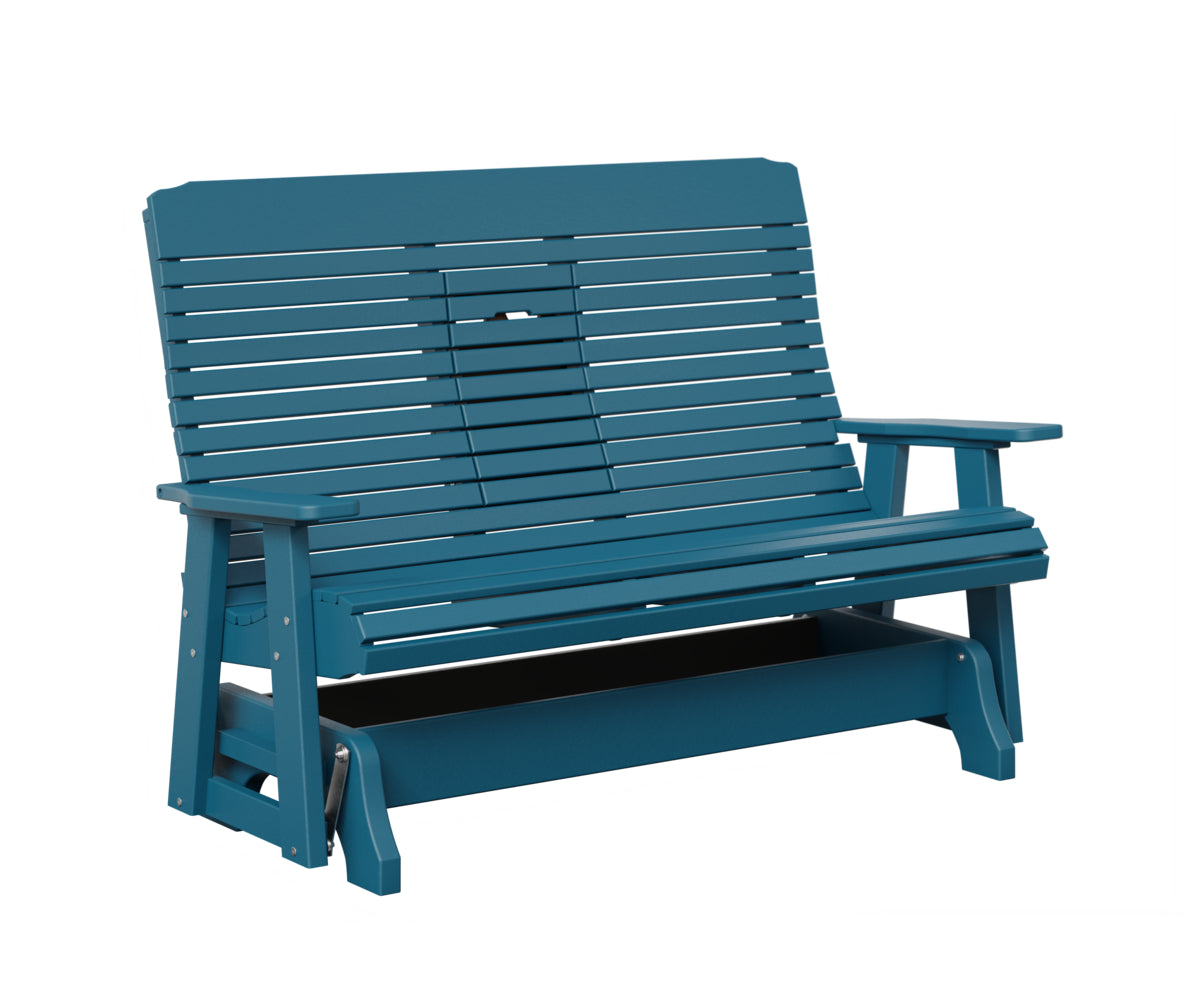 Traditional Loveseat Glider With Flip Down Console