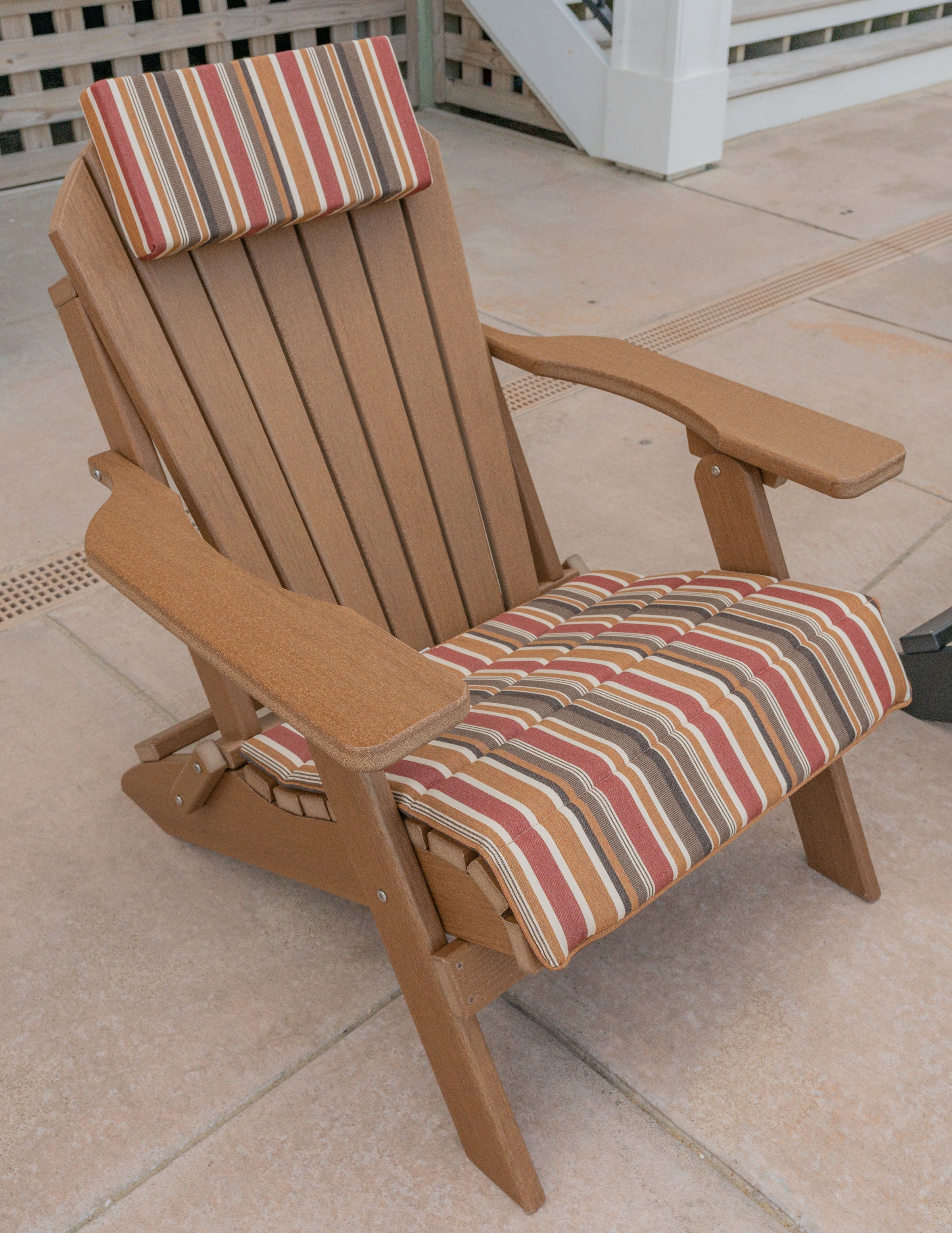 Folding And Stationary Adirondack Chair Seat Cushions Sunbrella® Fabric (18 Colors Options!)