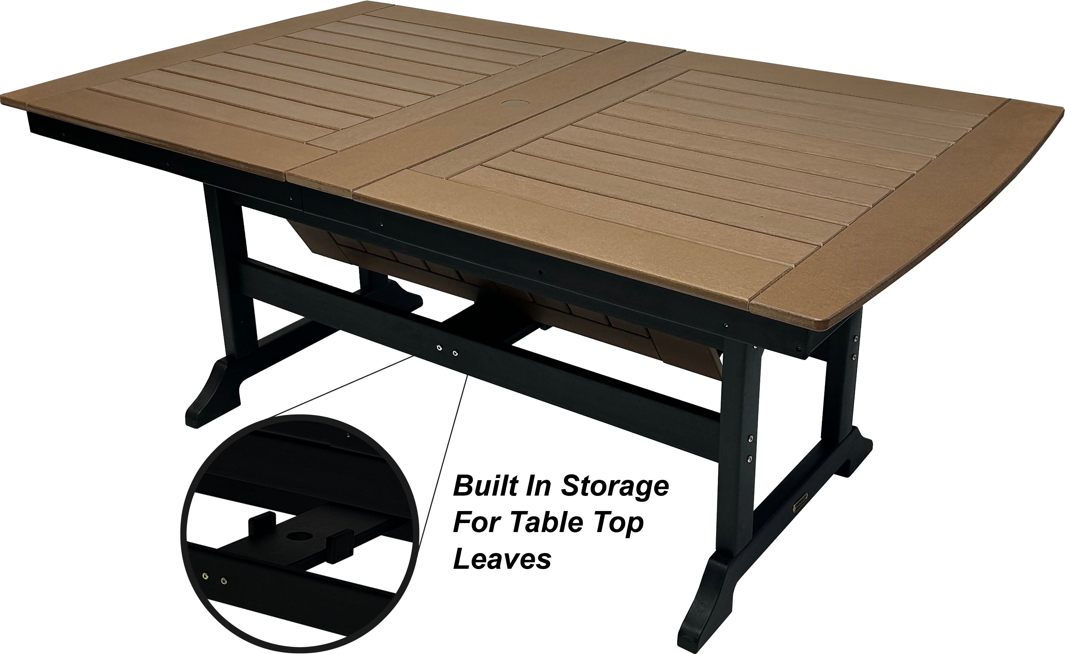 9-Piece Extension Savannah Dining Table Set With Folding & Reclining Chairs