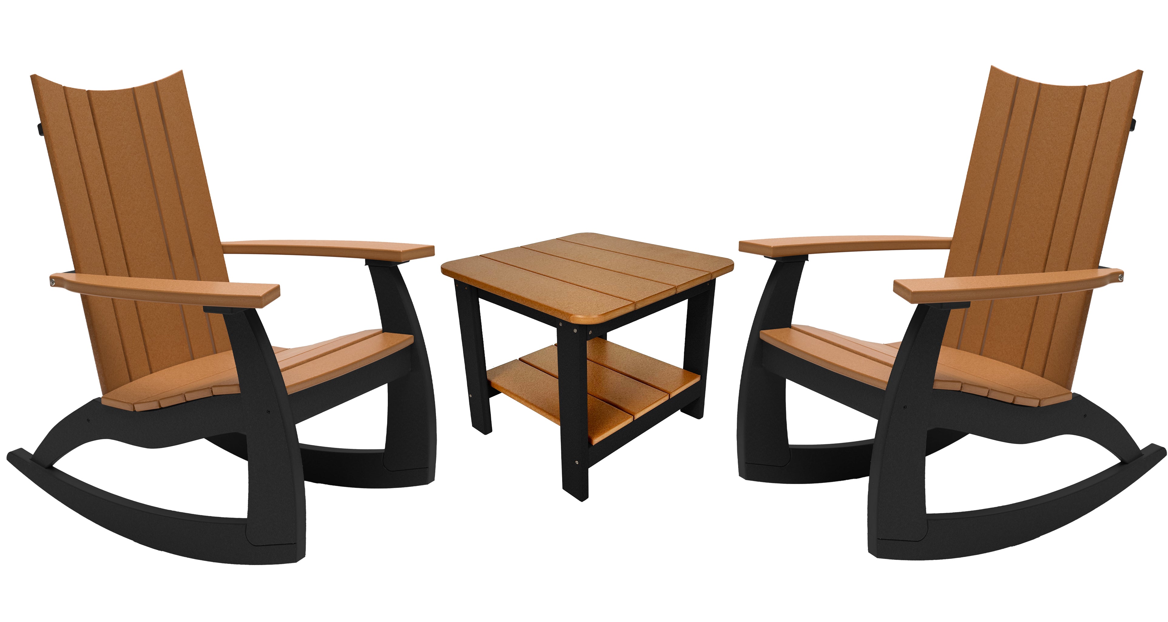 3-Piece Edge Modern Porch Rocker Set