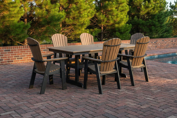 7-Piece Oceanview Adirondack Dining Set - Fully Assembled