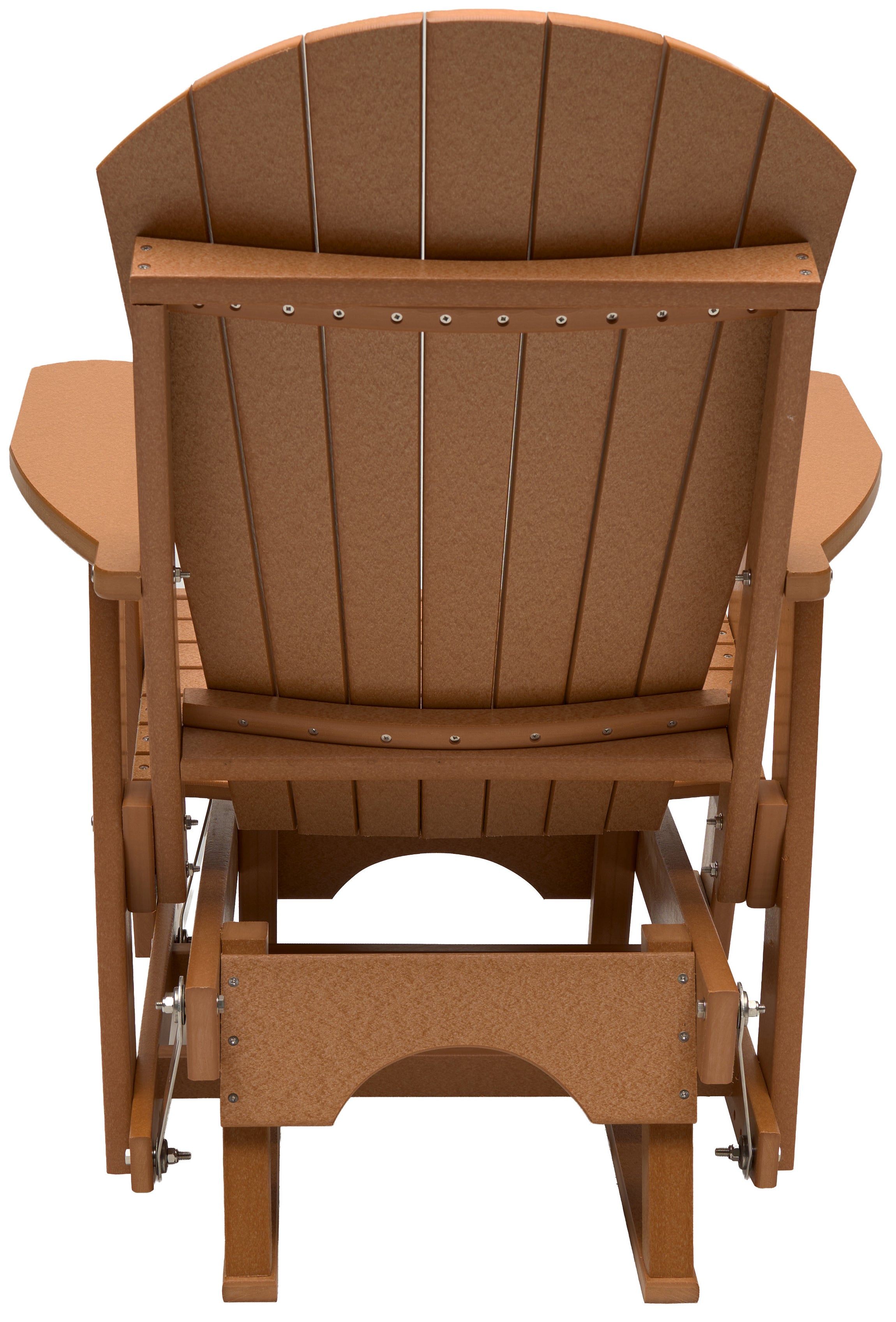 Set of 2 Adirondack Single Gliders With Two Tier End Table