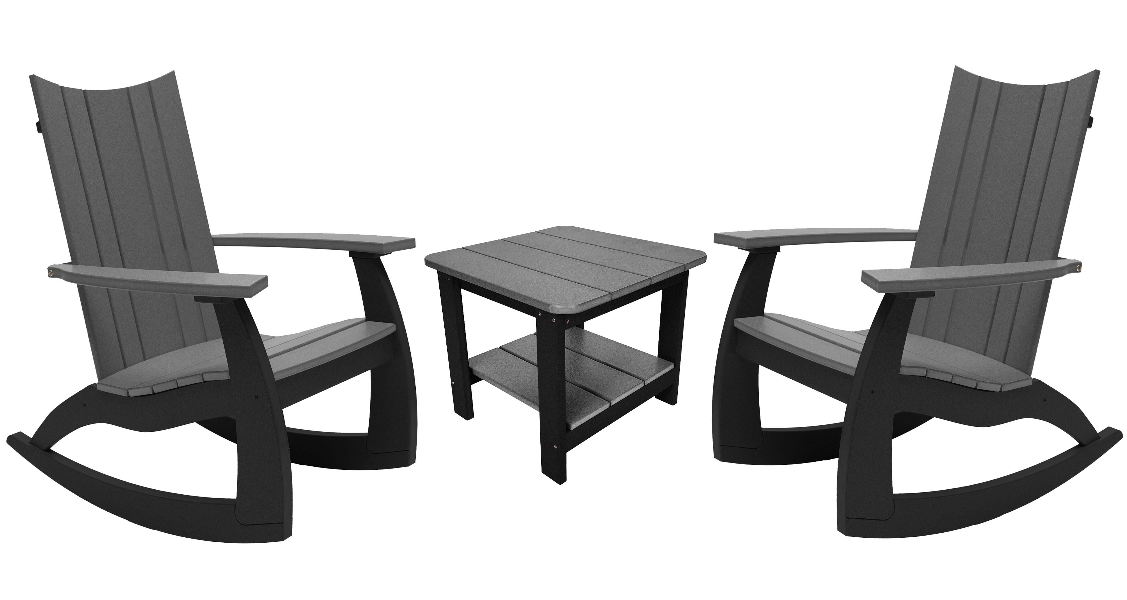 3-Piece Edge Modern Porch Rocker Set