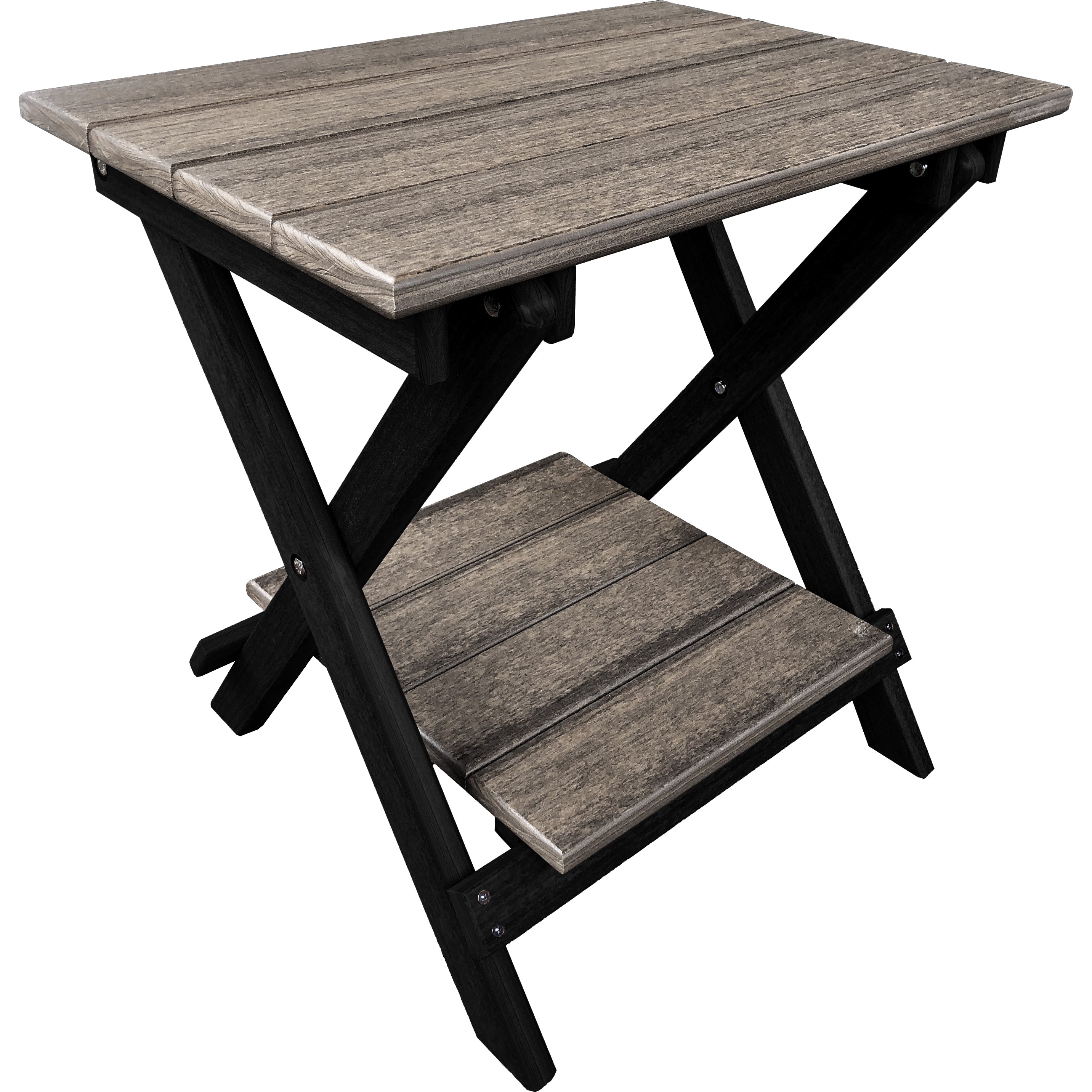 Folding Side Table w/ Removable Serving Tray - Ships Fully Assembled
