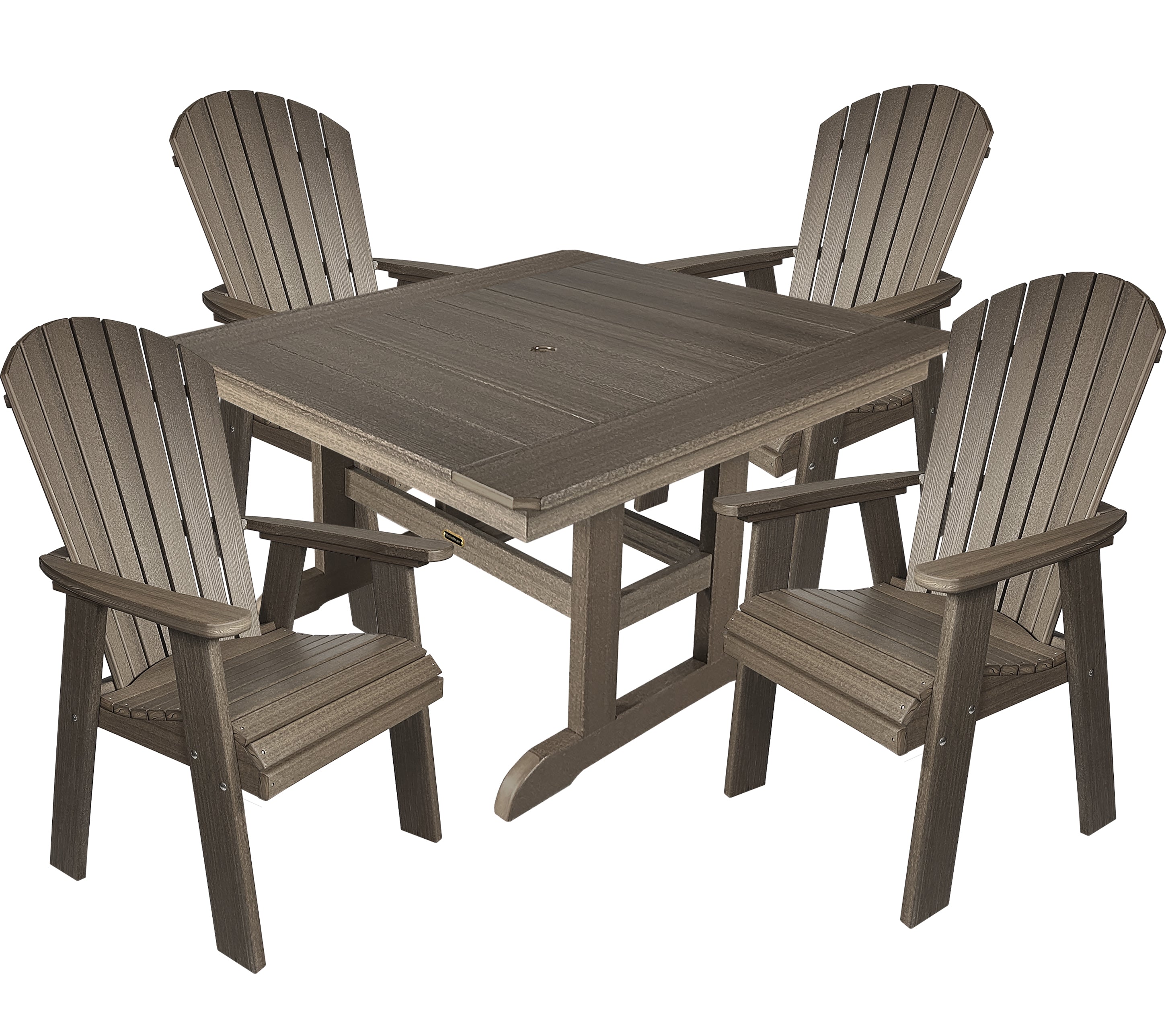 5-Piece Oceanview Adirondack Dining Set - Fully Assembled