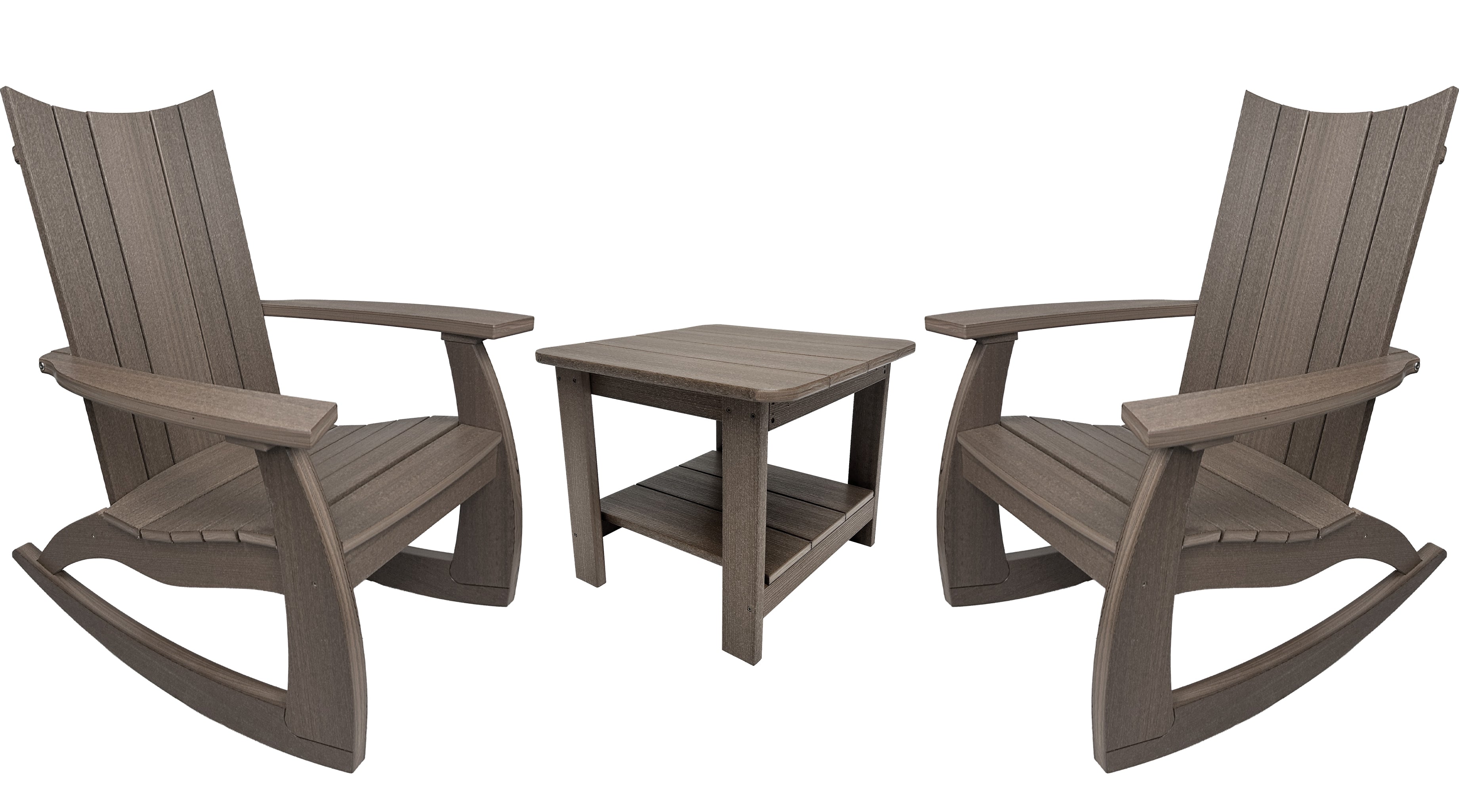 3-Piece Edge Modern Porch Rocker Set