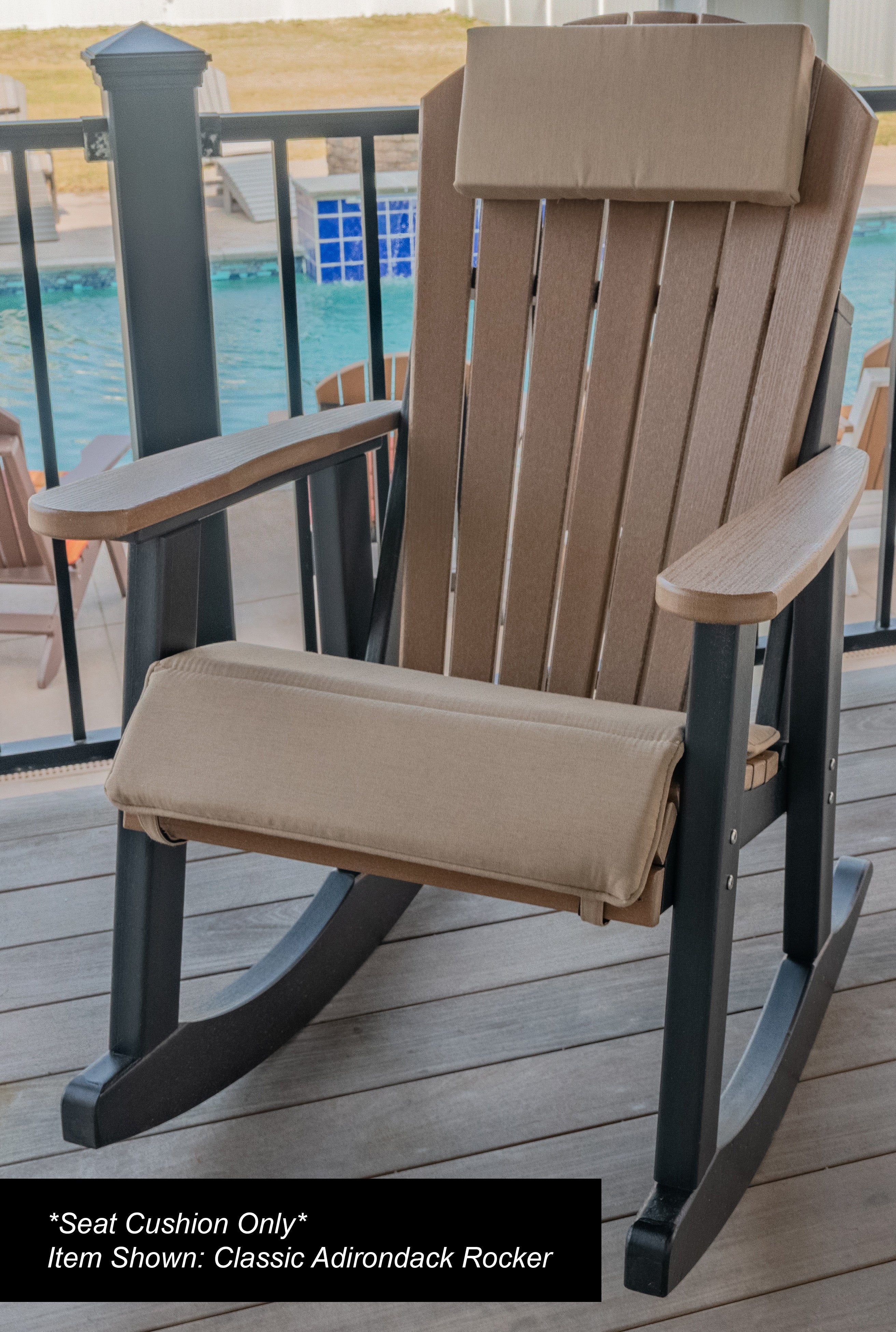 Dining, Counter, Rocker, & Glider Chair Seat Cushions Sunbrella® Fabric (18 Colors Options!)