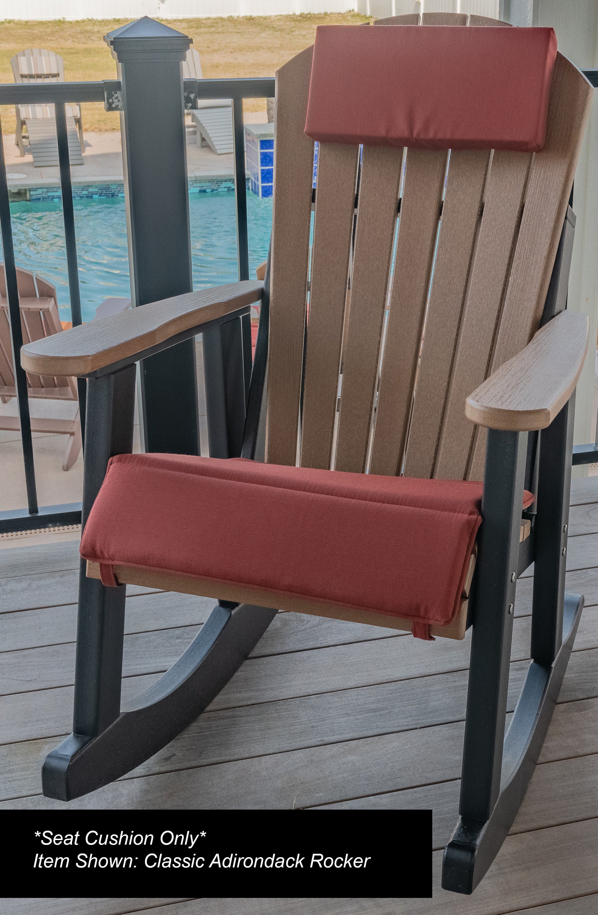 Dining, Counter, Rocker, & Glider Chair Seat Cushions Sunbrella® Fabric (18 Colors Options!)