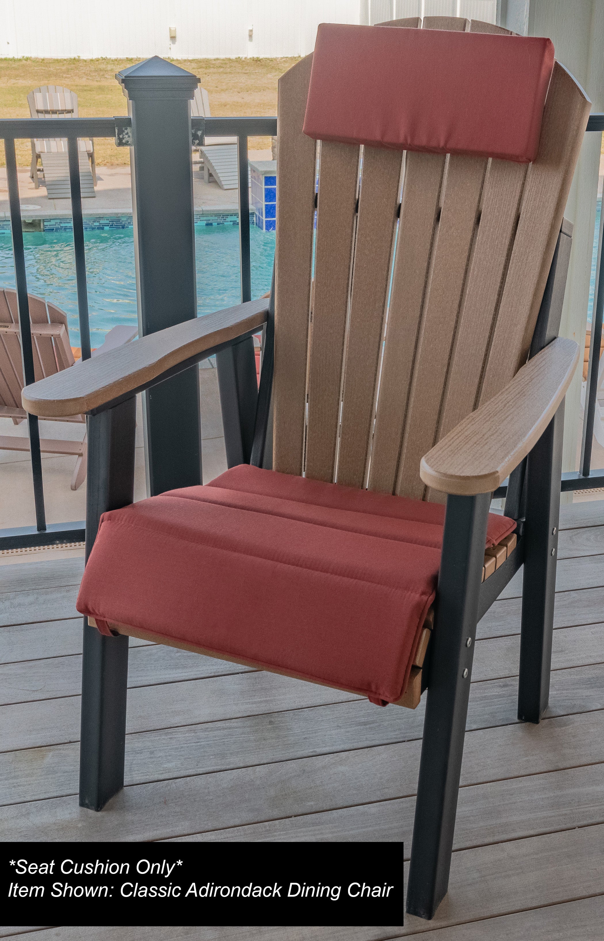 Dining, Counter, Rocker, & Glider Chair Seat Cushions Sunbrella® Fabric (18 Colors Options!)