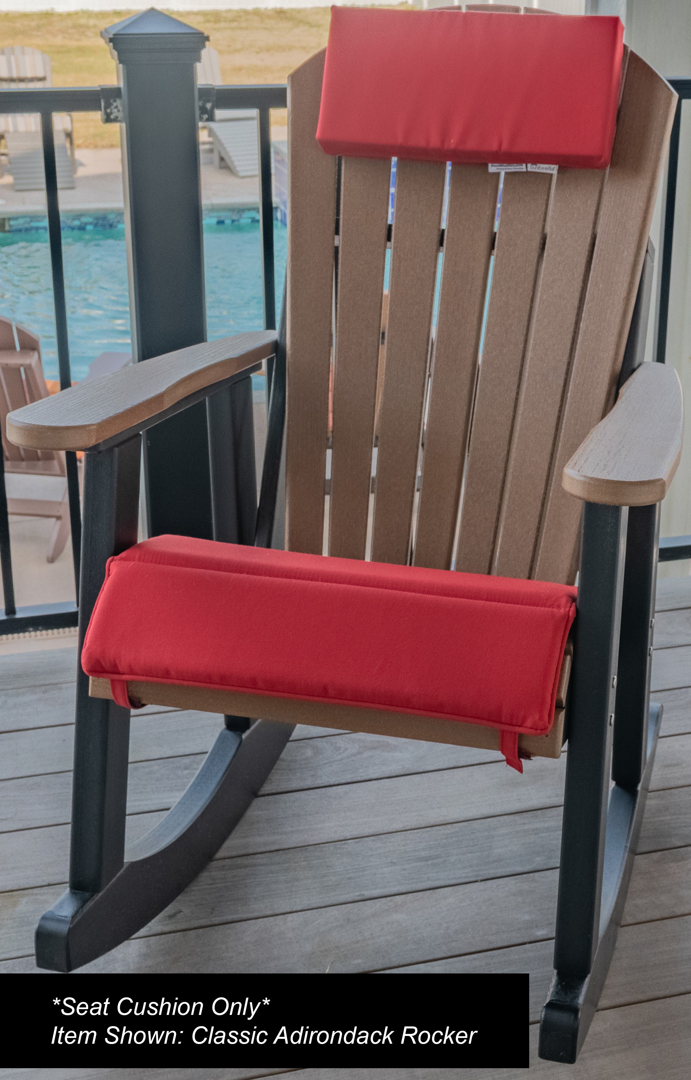 Dining, Counter, Rocker, & Glider Chair Seat Cushions Sunbrella® Fabric (18 Colors Options!)