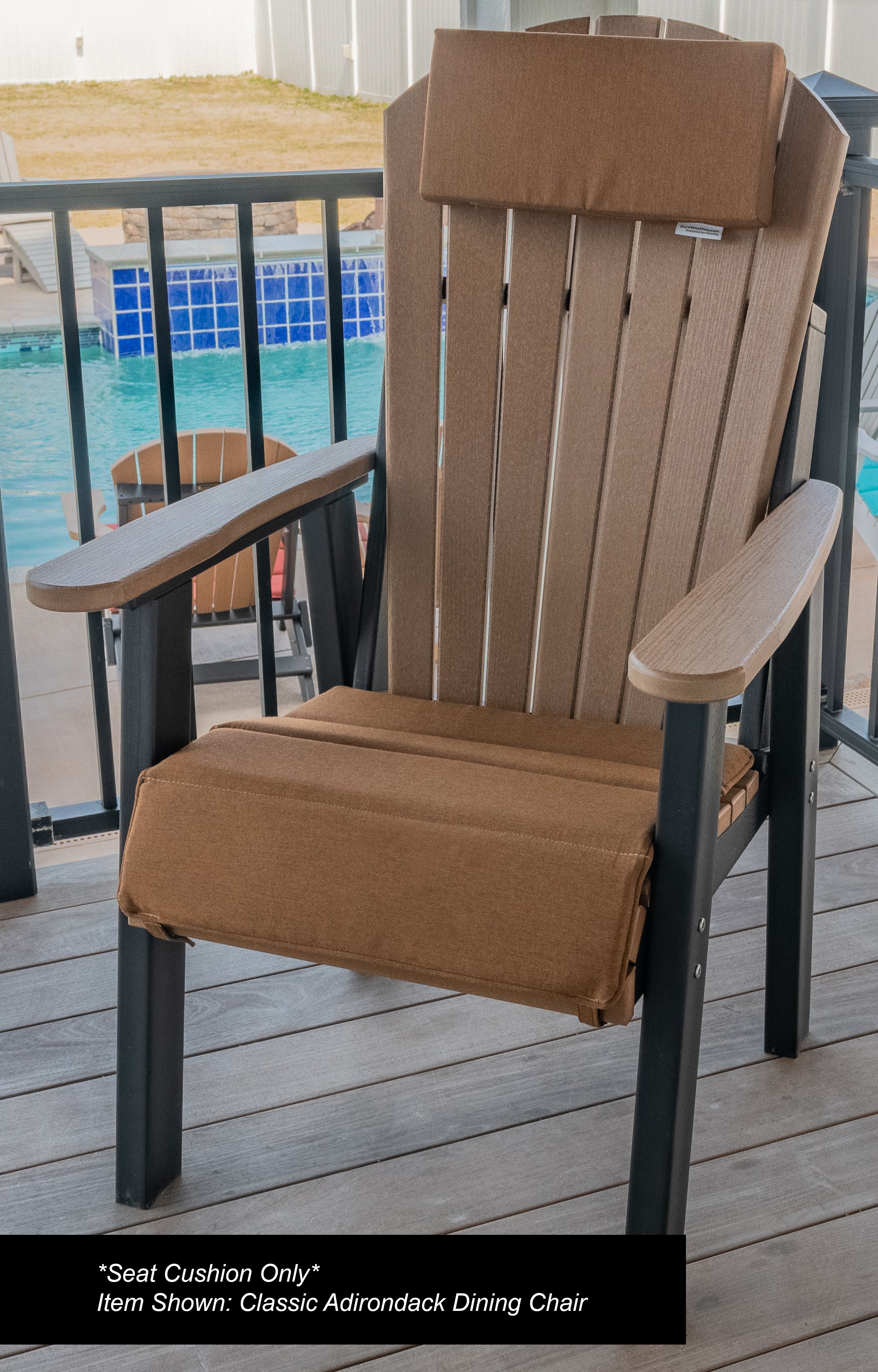 Dining, Counter, Rocker, & Glider Chair Seat Cushions Sunbrella® Fabric (18 Colors Options!)