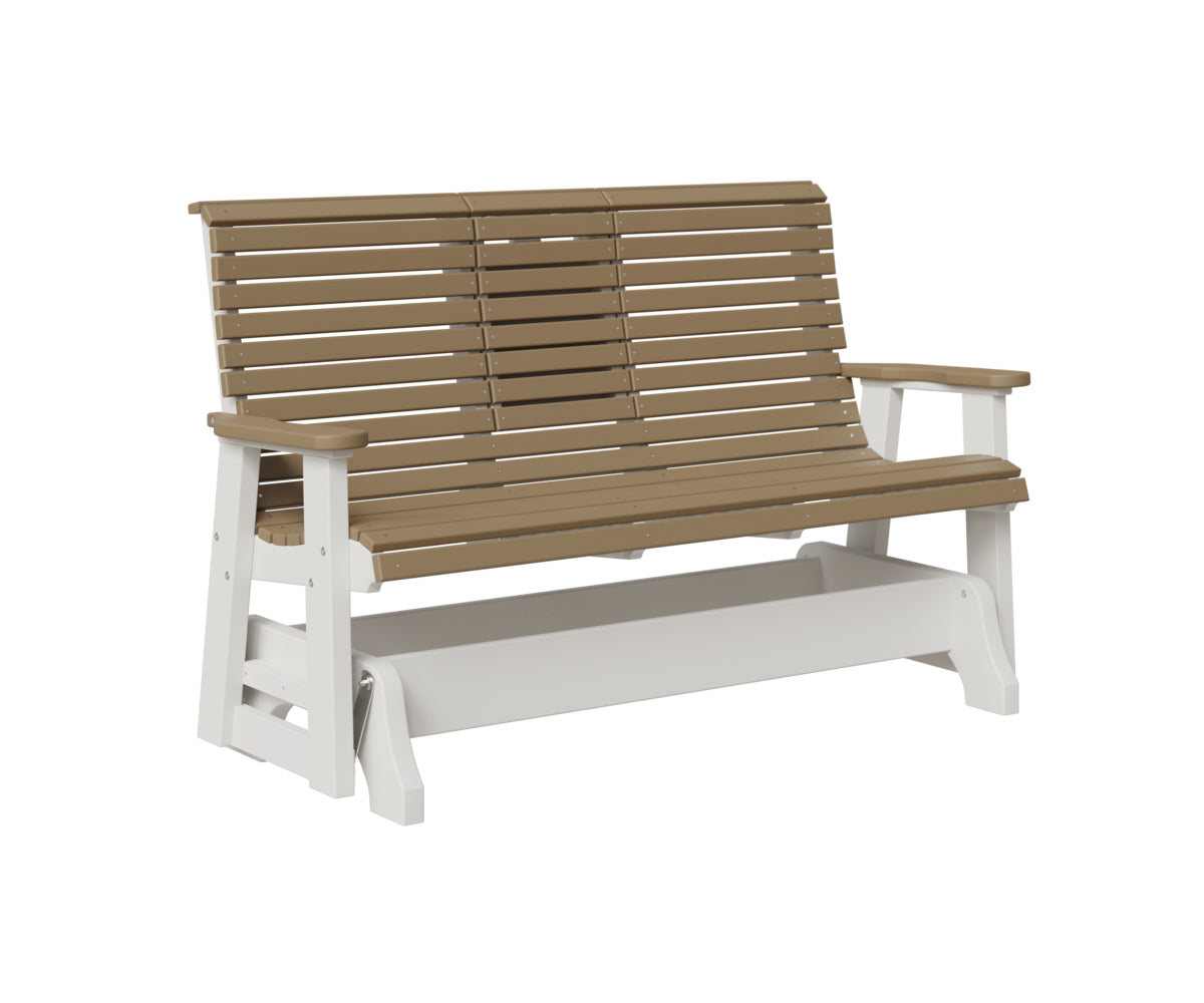 Classic 5' Rollback Loveseat Glider With Flip Down Console