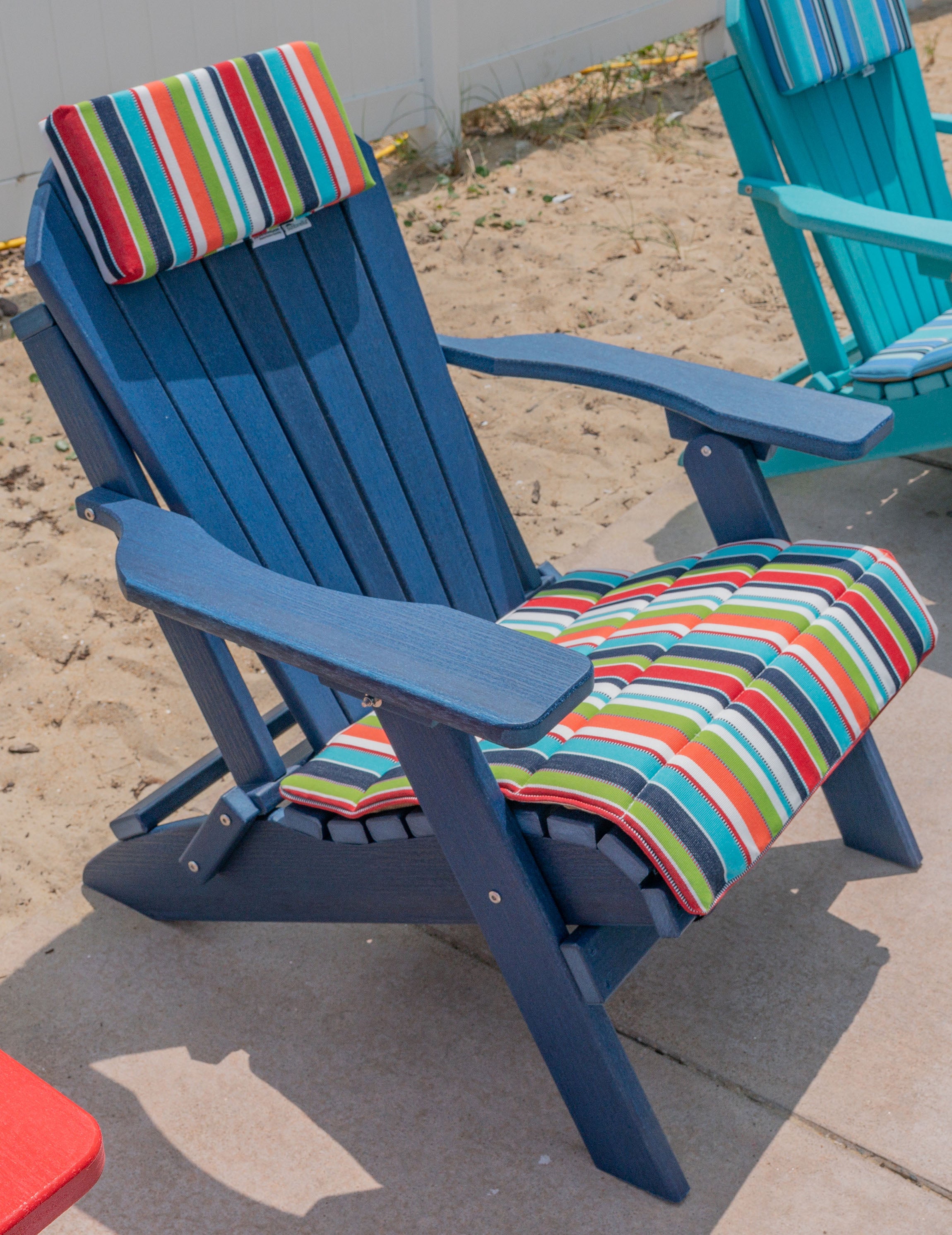 Folding And Stationary Adirondack Chair Seat Cushions Sunbrella® Fabric (18 Colors Options!)