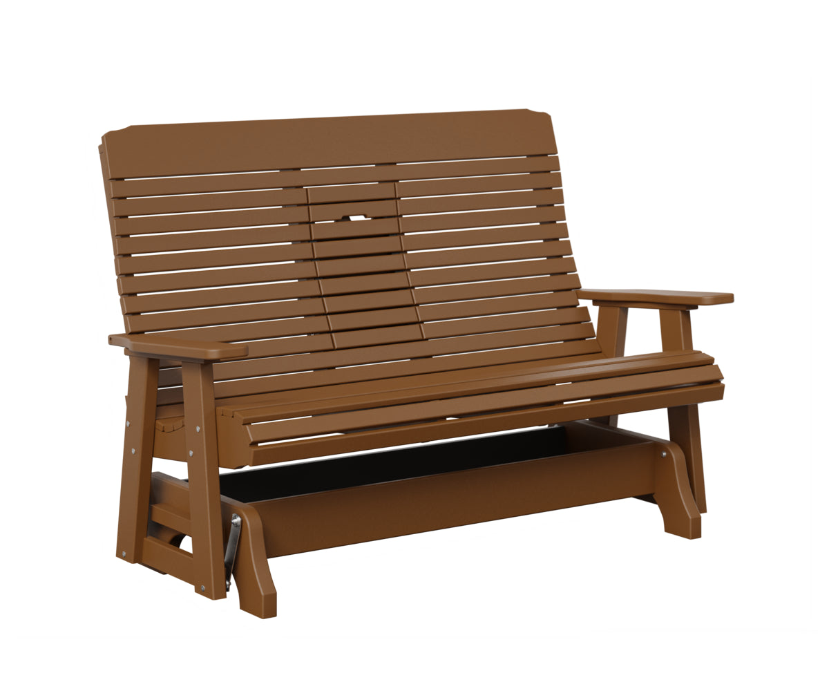 Traditional Loveseat Glider With Flip Down Console
