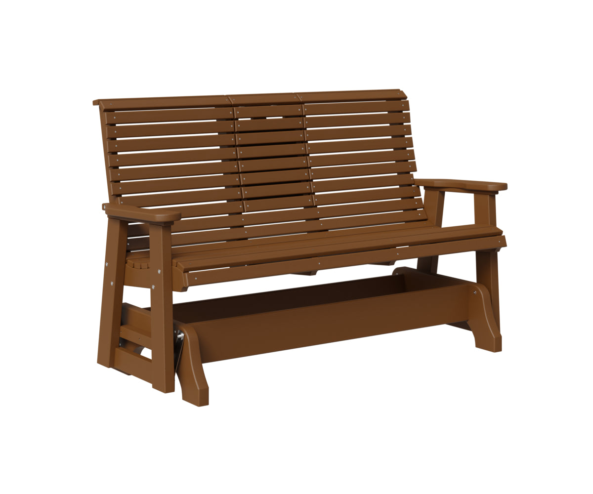 Classic 5' Rollback Loveseat Glider With Flip Down Console