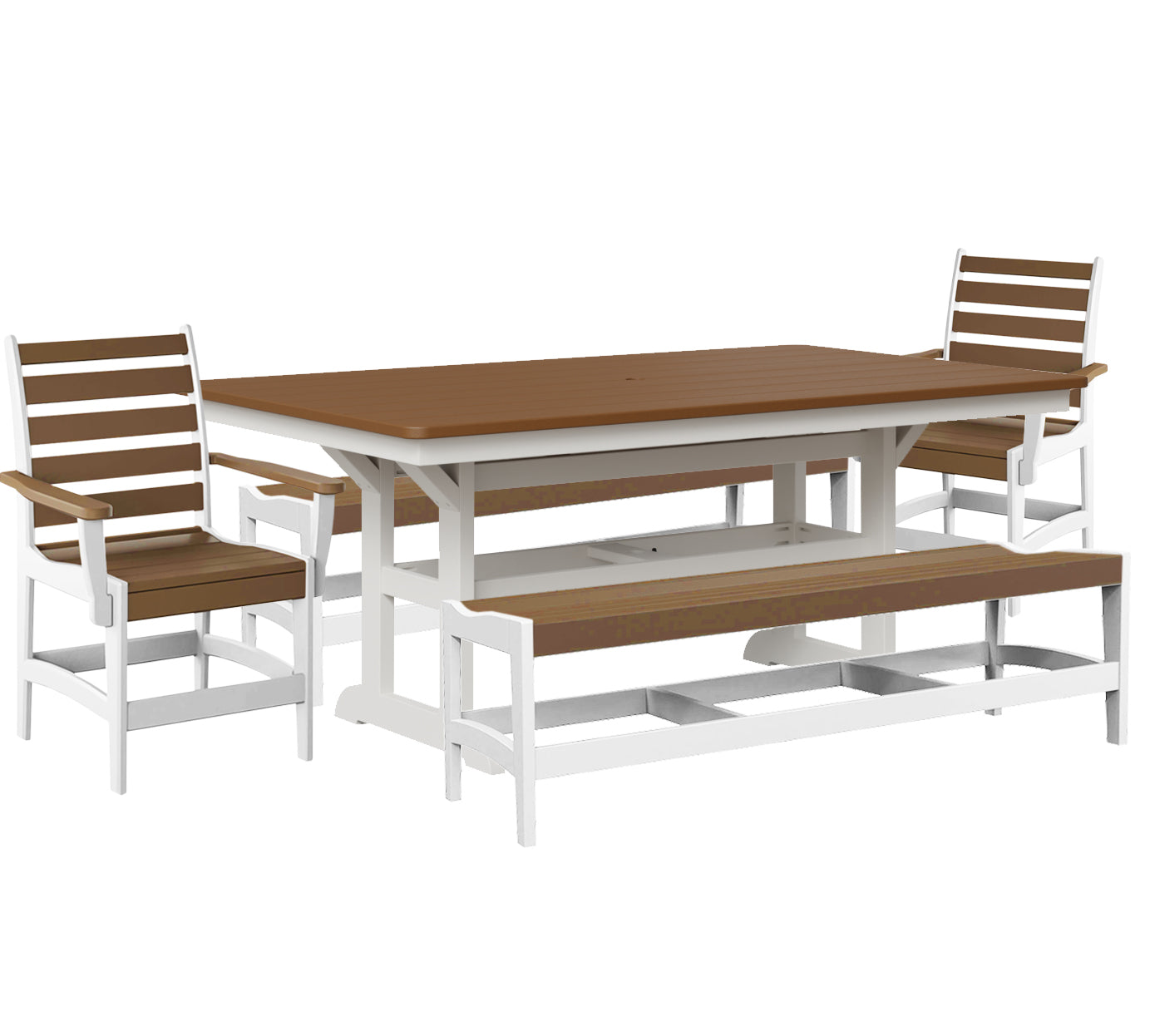 Maywood Dining Set With Two Benches - New