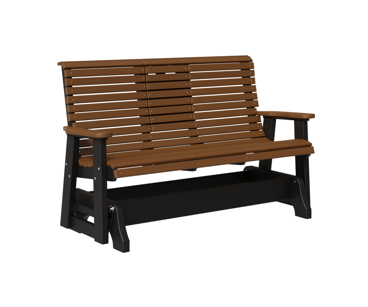 Classic 5' Rollback Loveseat Glider With Flip Down Console