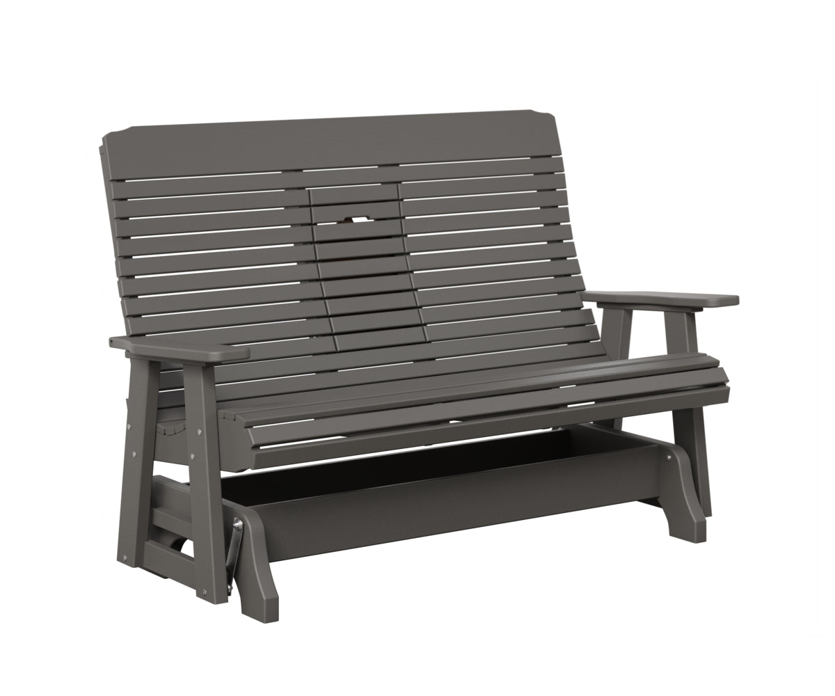 Traditional Loveseat Glider With Flip Down Console