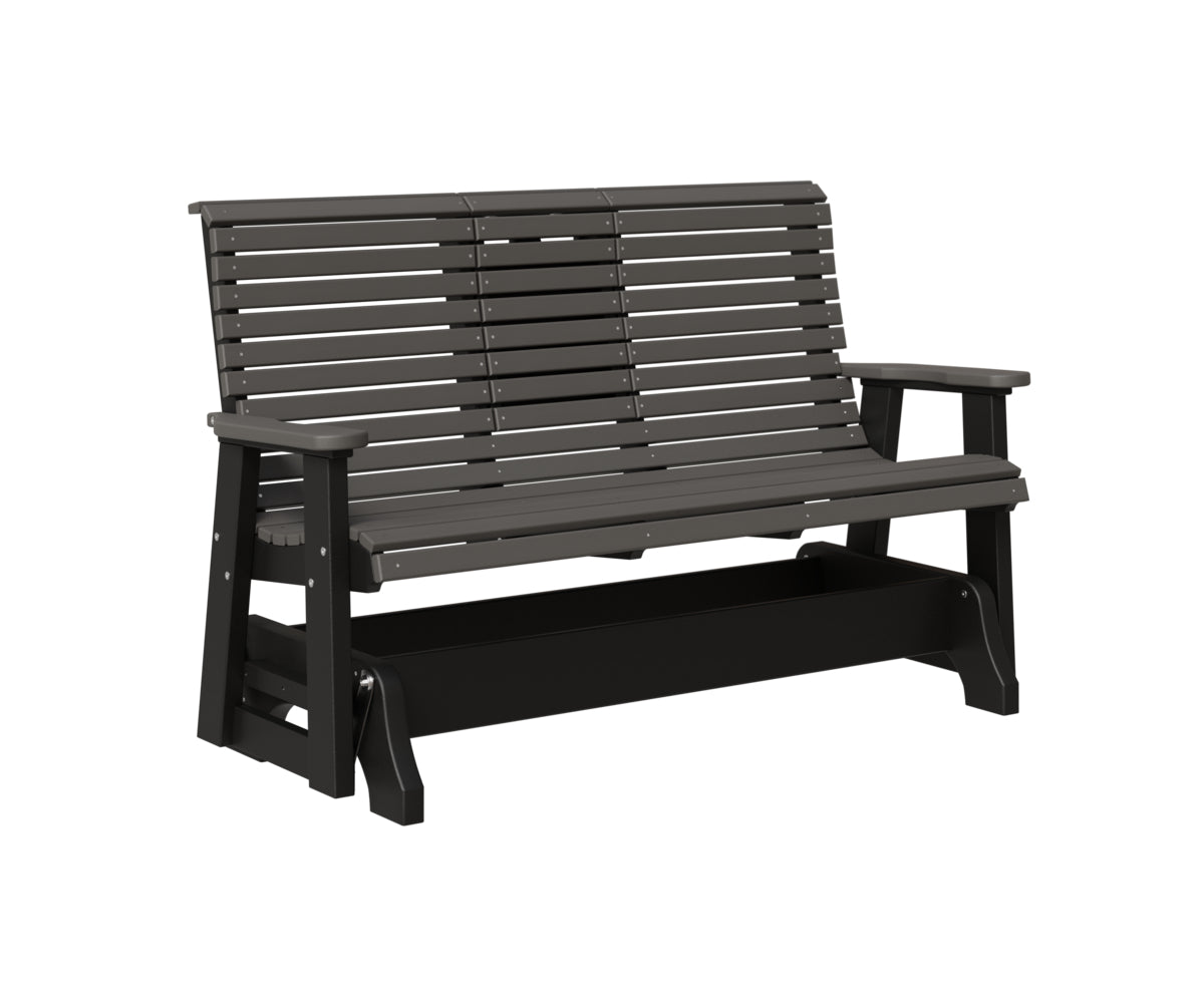 Classic 5' Rollback Loveseat Glider With Flip Down Console