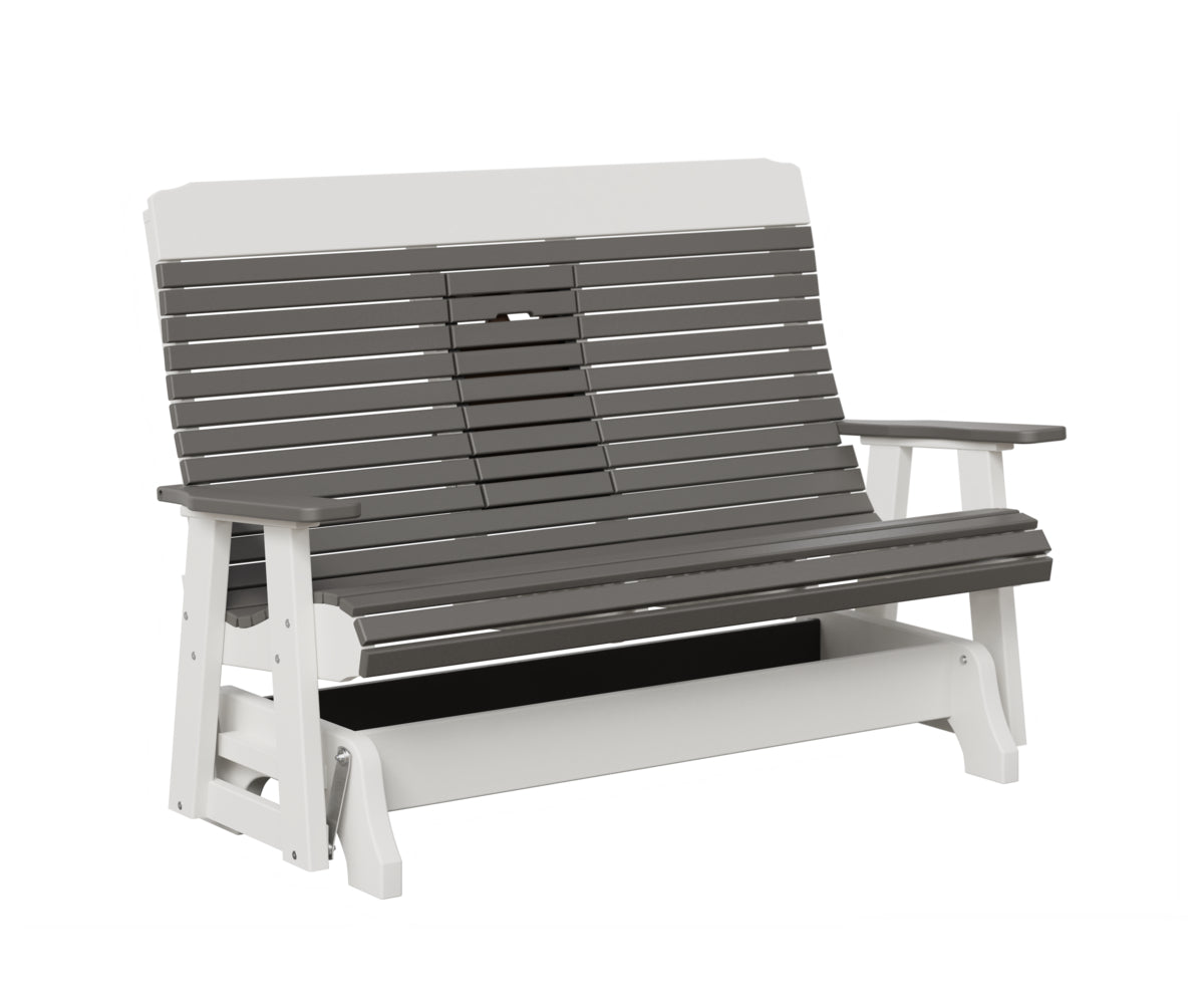 Traditional Loveseat Glider With Flip Down Console