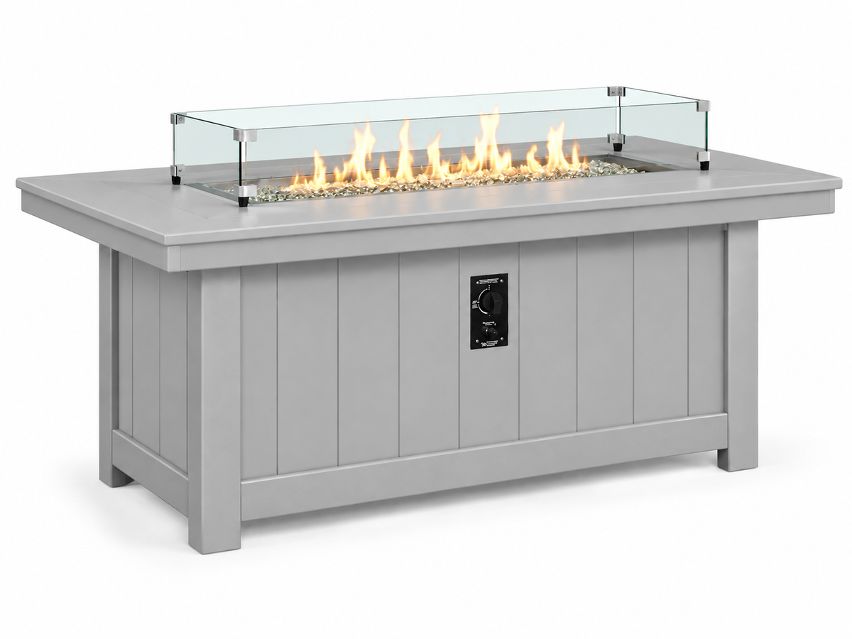 64x34" Nantucket Fire Pit Table