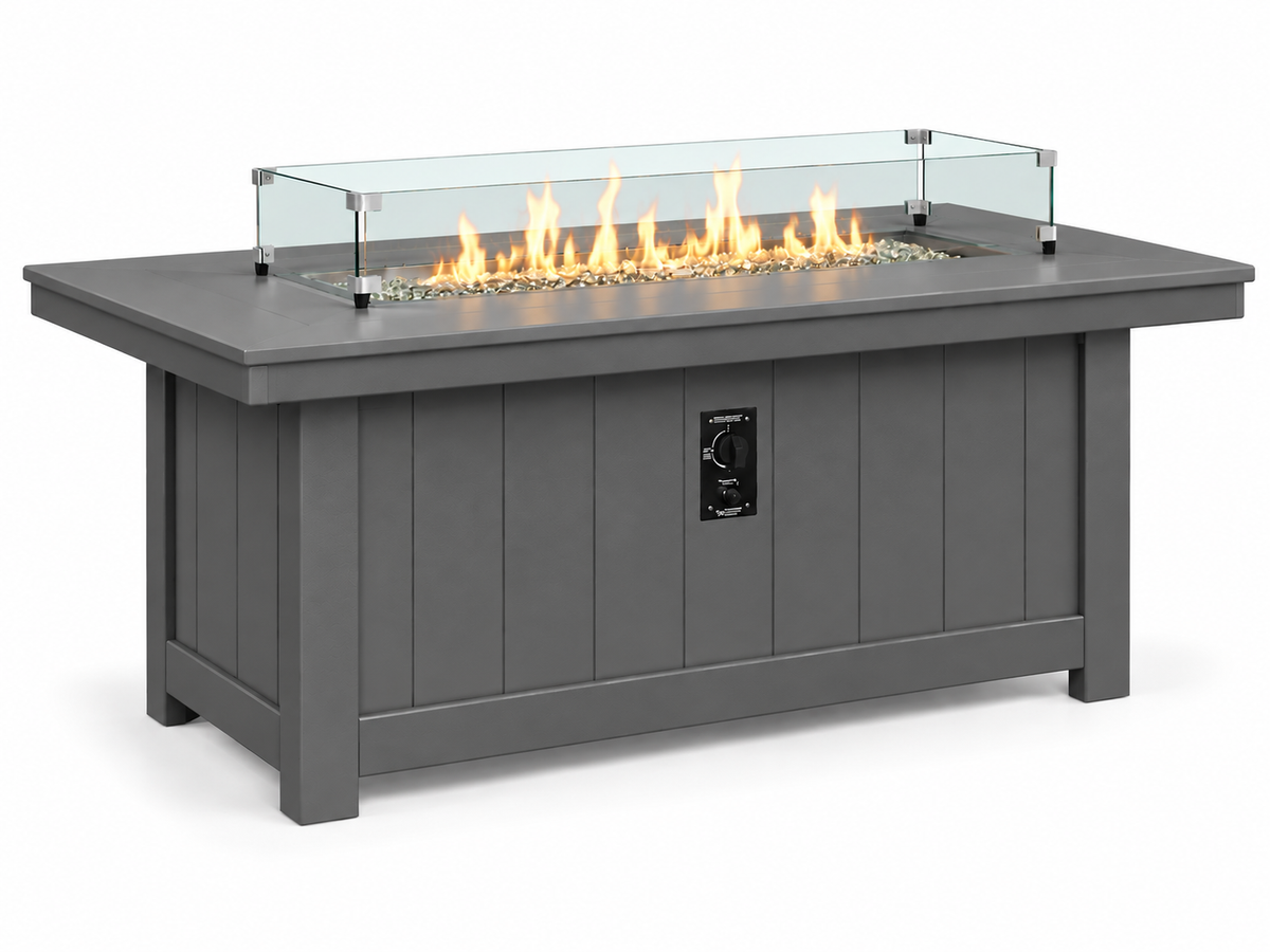64x34" Nantucket Fire Pit Table