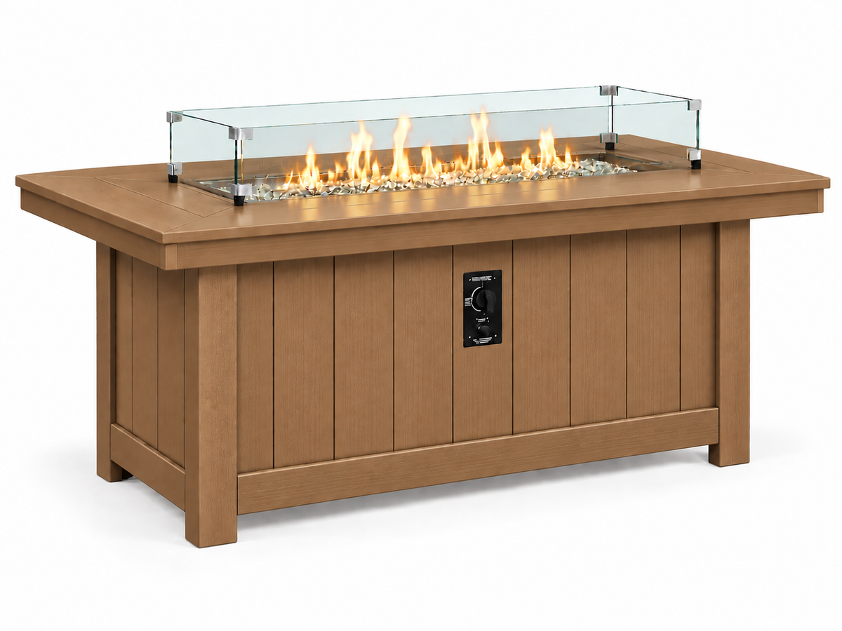 64x34" Nantucket Fire Pit Table