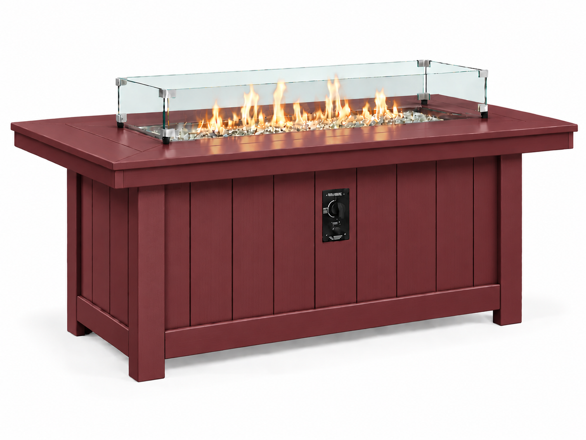64x34" Nantucket Fire Pit Table