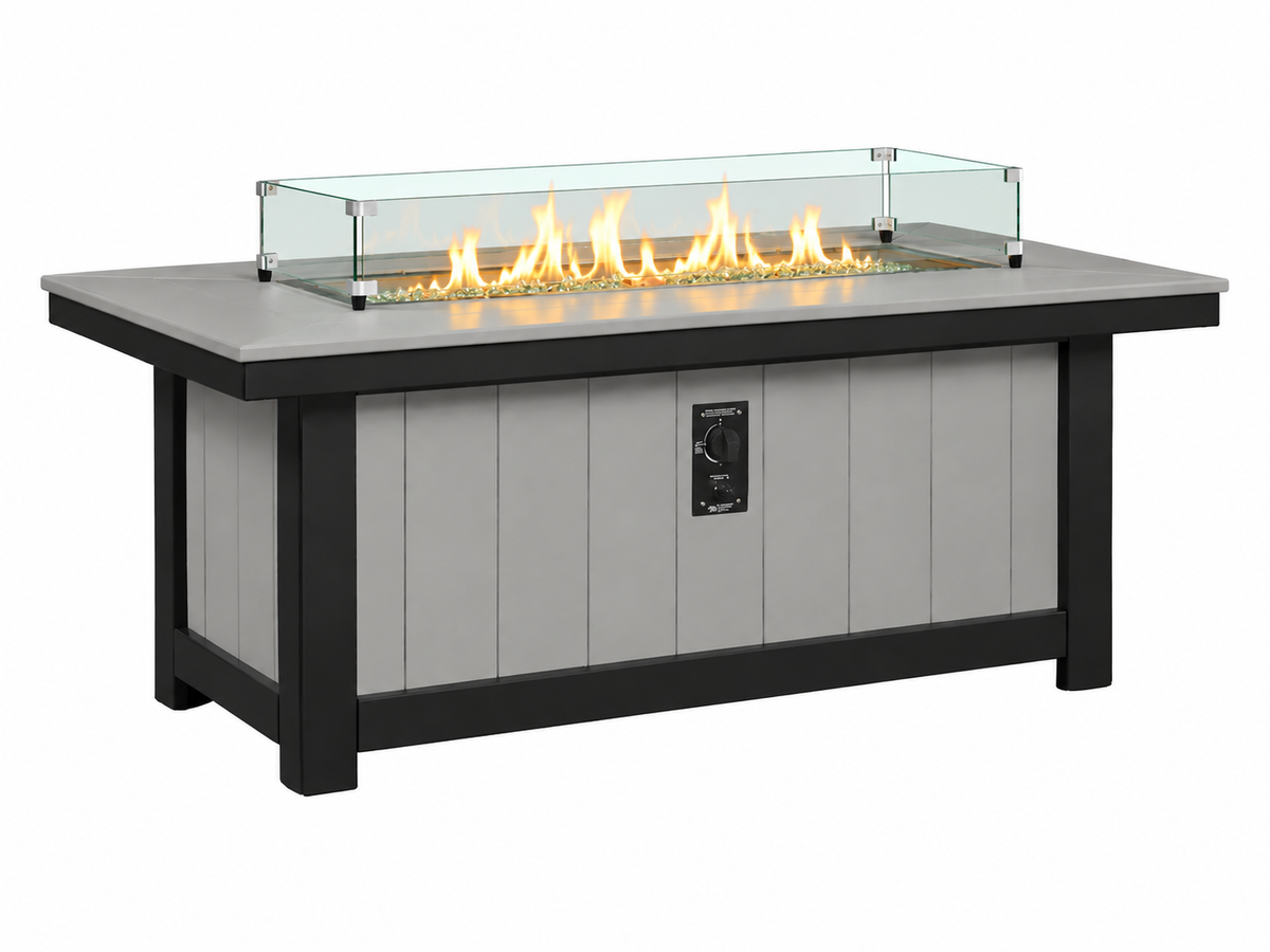 64x34" Nantucket Fire Pit Table