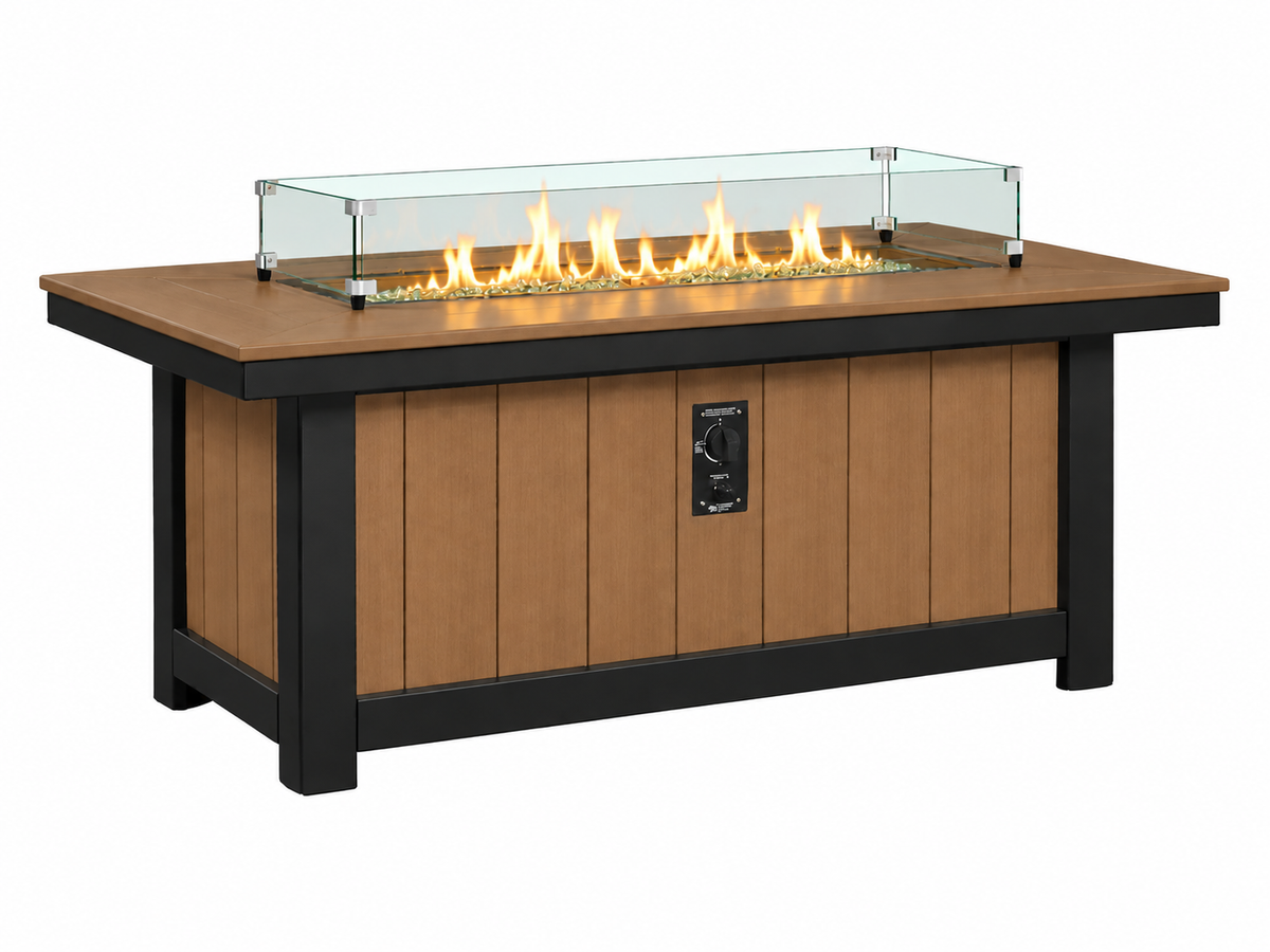 64x34" Nantucket Fire Pit Table