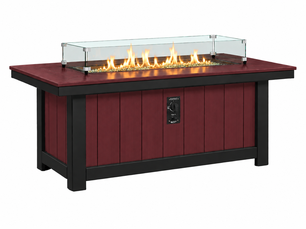 64x34" Nantucket Fire Pit Table
