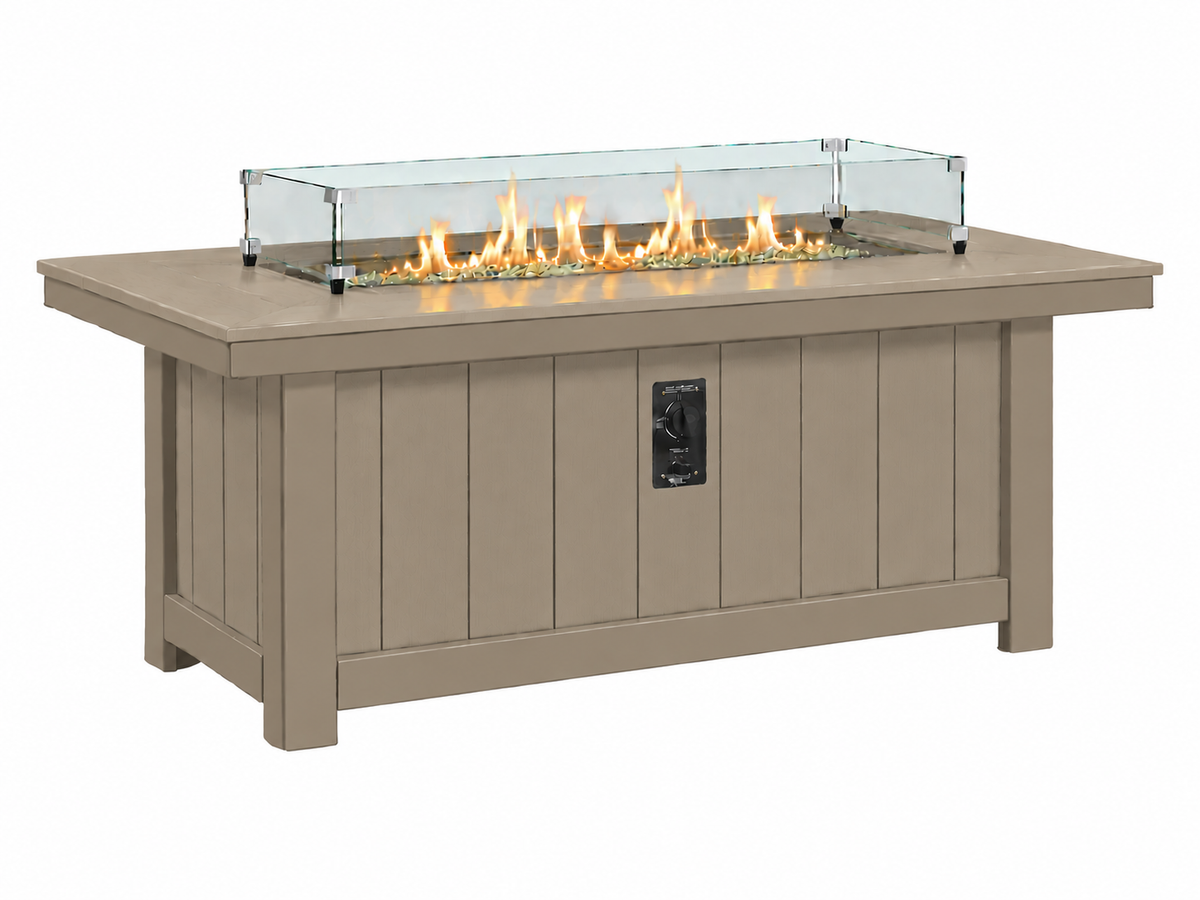 64x34" Nantucket Fire Pit Table