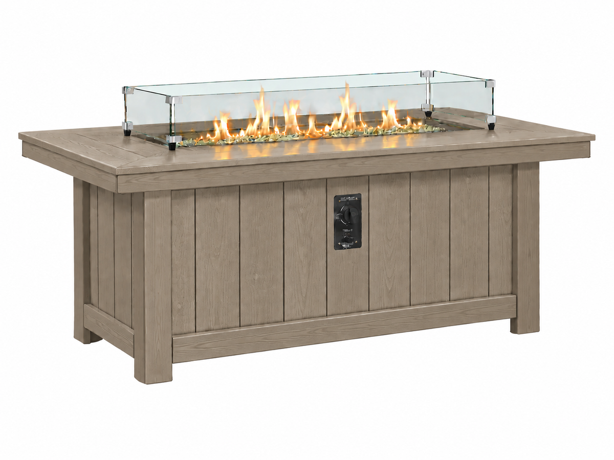64x34" Nantucket Fire Pit Table