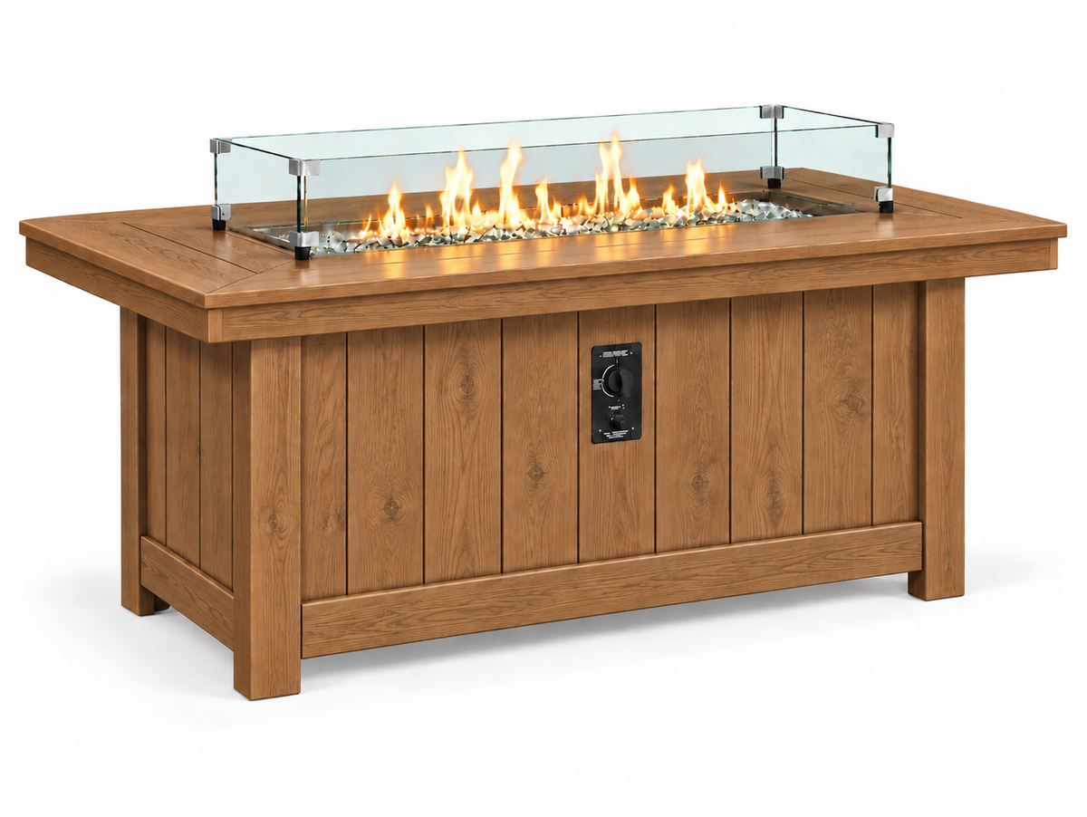 64x34" Nantucket Fire Pit Table
