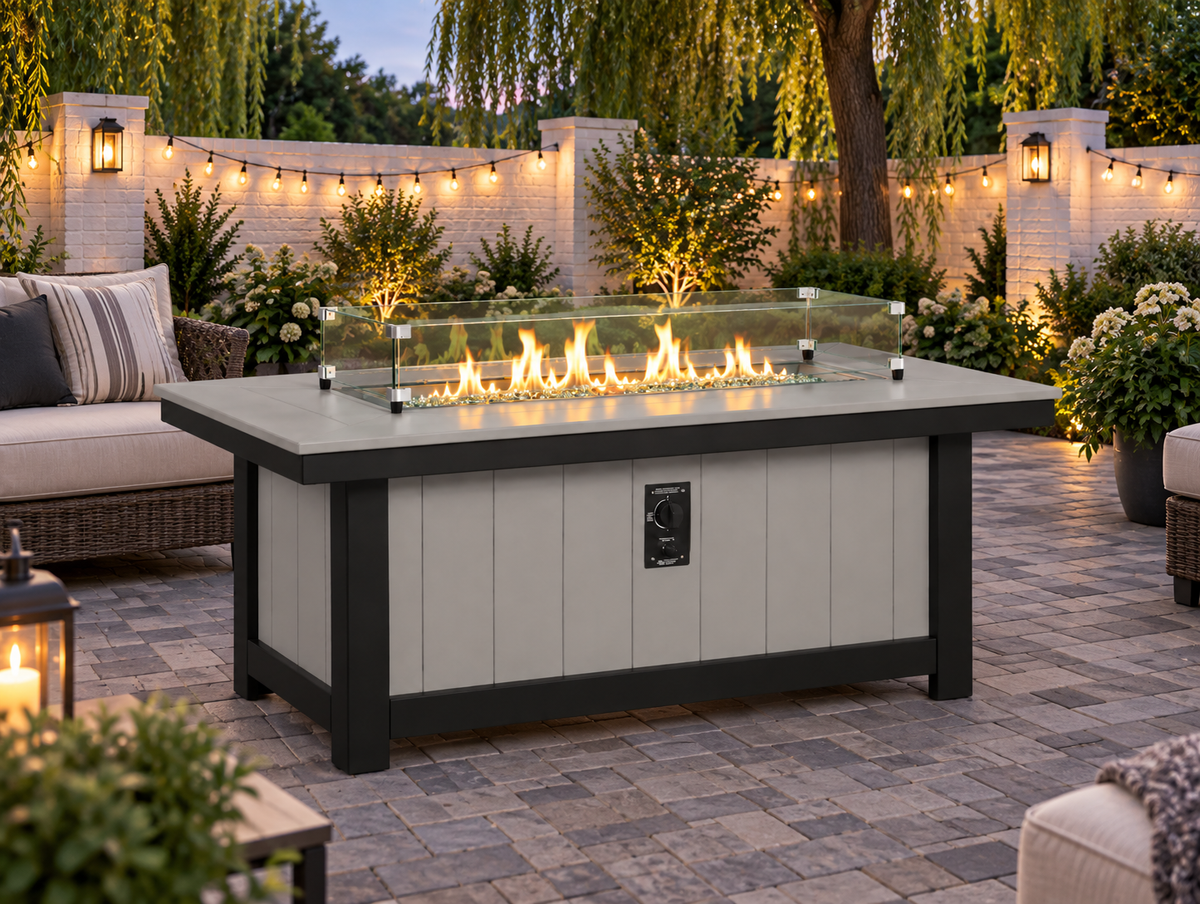 64x34" Nantucket Fire Pit Table