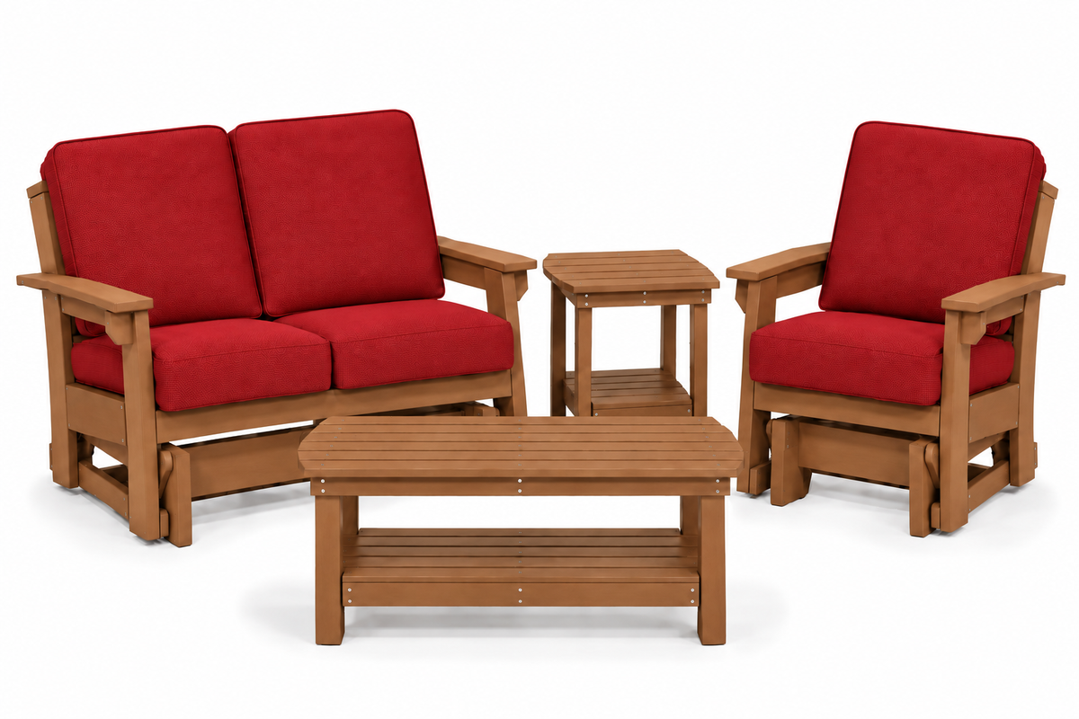4- Piece Malibu Lounge Gliders Set - Sunbrella® Fabric
