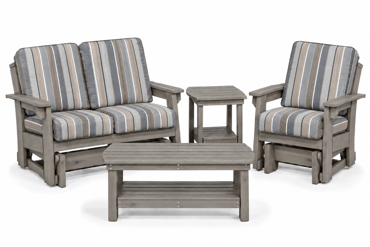 4- Piece Malibu Lounge Gliders Set - Sunbrella® Fabric